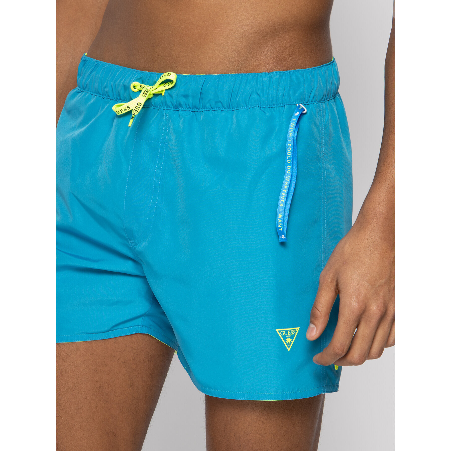 Guess Плувни шорти F02T08 TEL60 Жълт Regular Fit - Pepit.bg