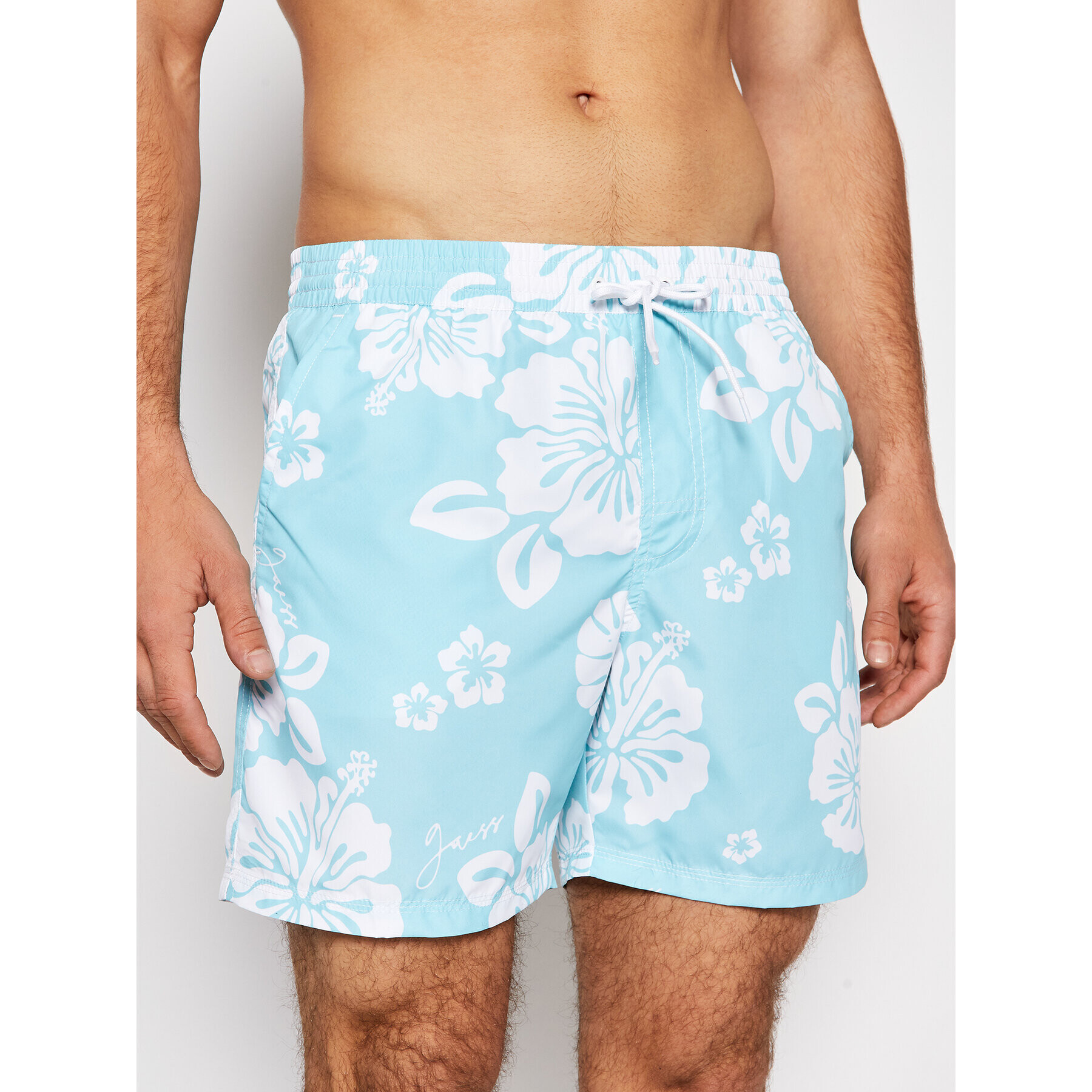 Guess Плувни шорти F1GT01 TEL60 Син Regular Fit - Pepit.bg