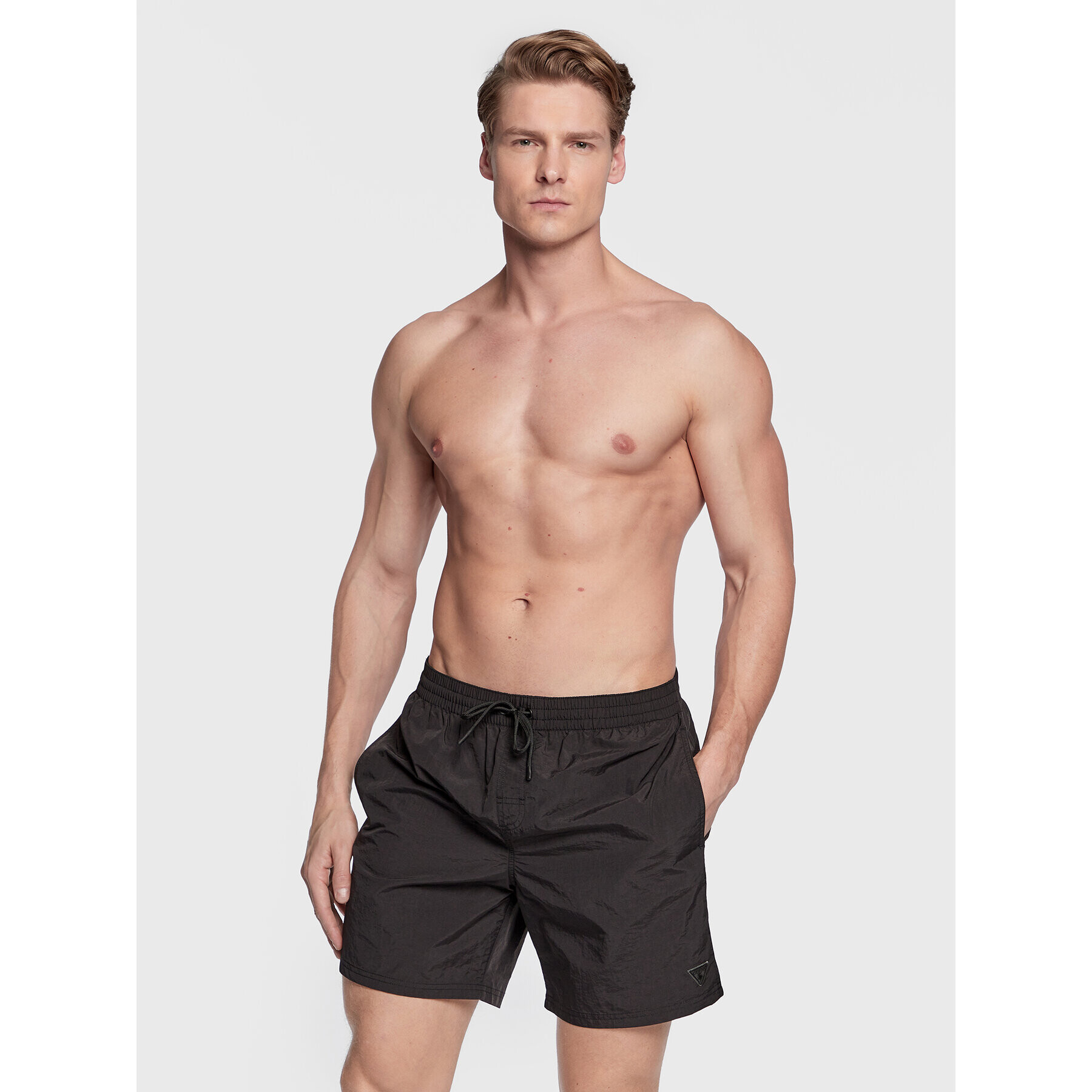 Guess Плувни шорти F3GT00 WFFI2 Черен Regular Fit - Pepit.bg