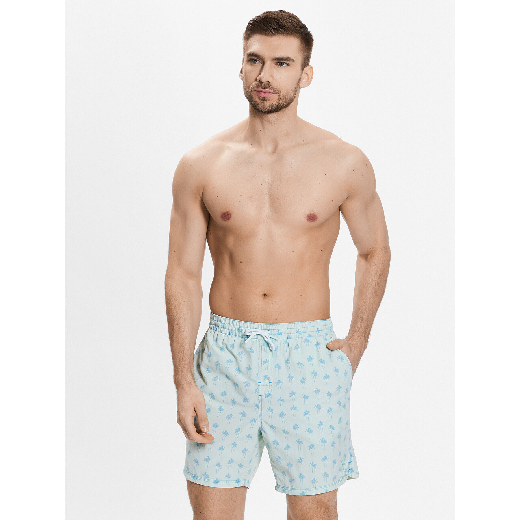 Guess Плувни шорти F3GT11 WF9K0 Син Regular Fit - Pepit.bg