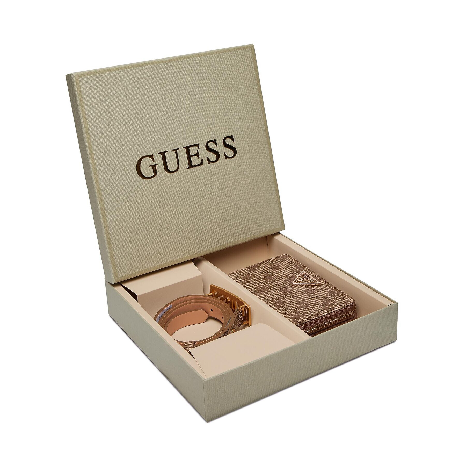 Guess Подаръчен комплект Gift Box GFBOXW P3306 Кафяв - Pepit.bg