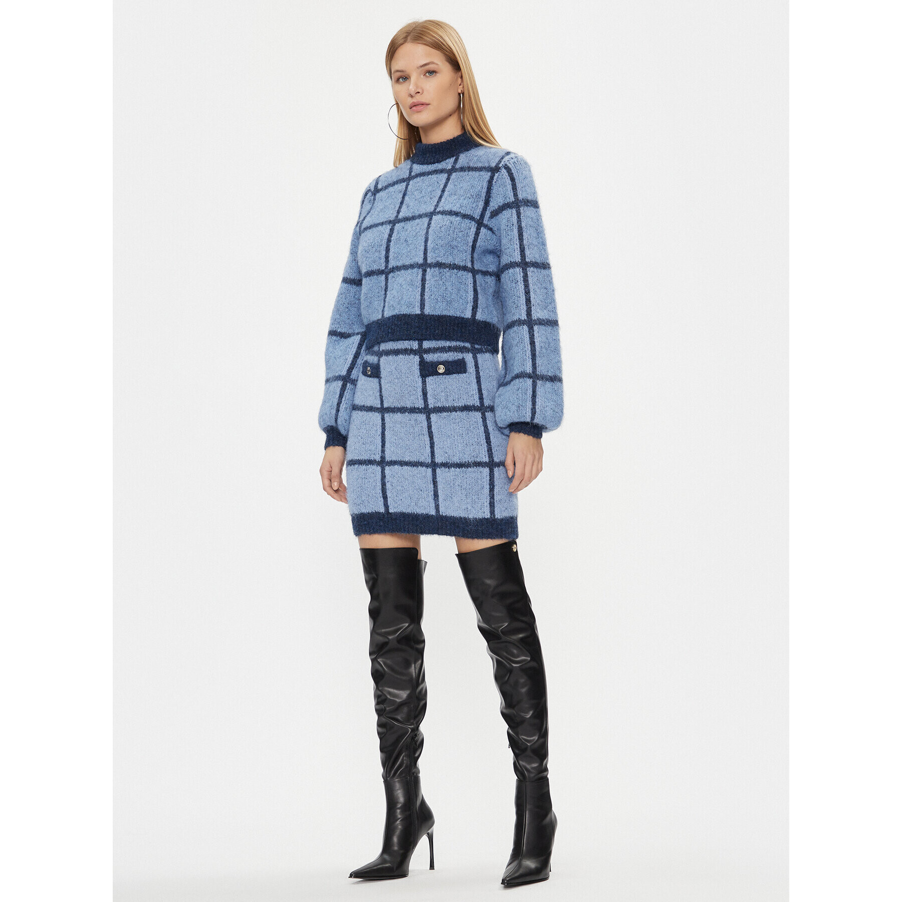 Guess Пола тип молив W3BD0O Z3BP0 Син Slim Fit - Pepit.bg