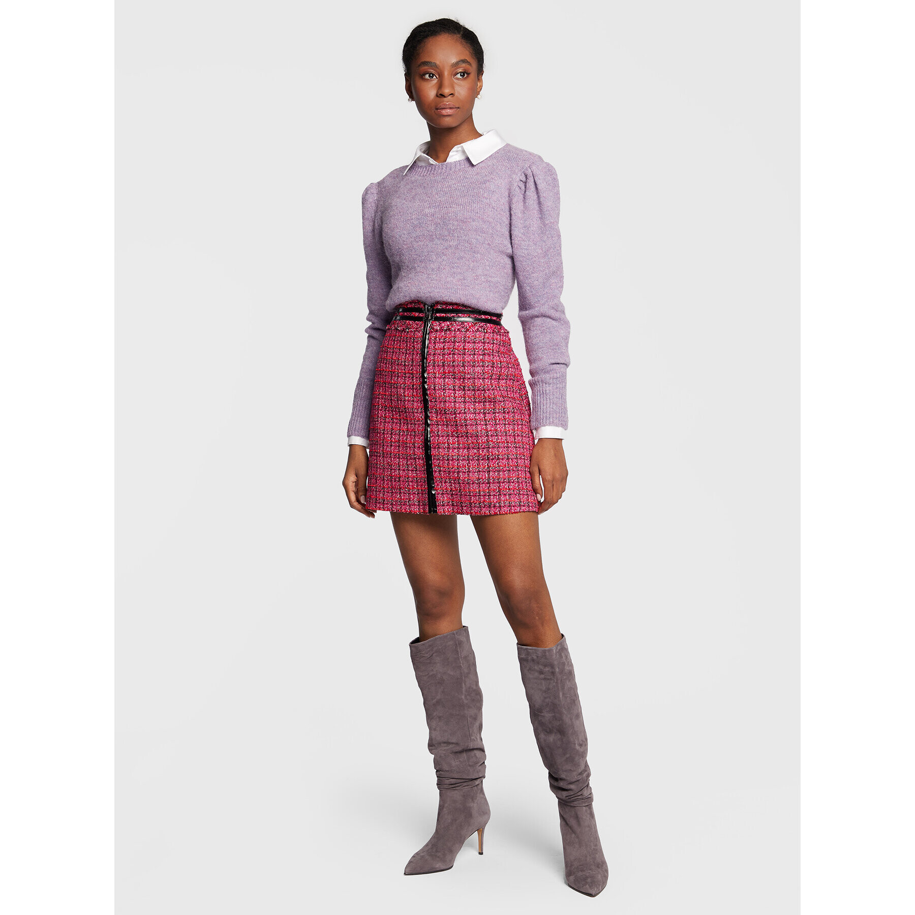 Guess Пола тип трапец Raphaelle W2BD58 WEXG0 Розов Regular Fit - Pepit.bg