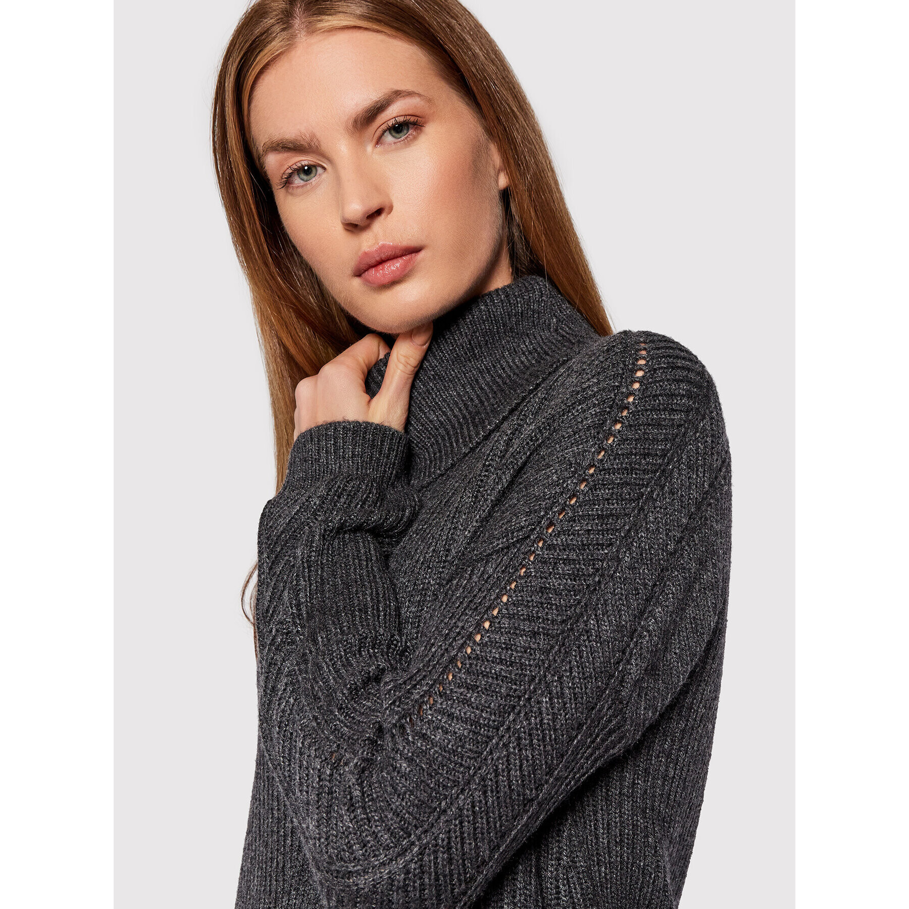 Guess Поло Chevron W1BR51 Z2WL0 Сив Loose Fit - Pepit.bg