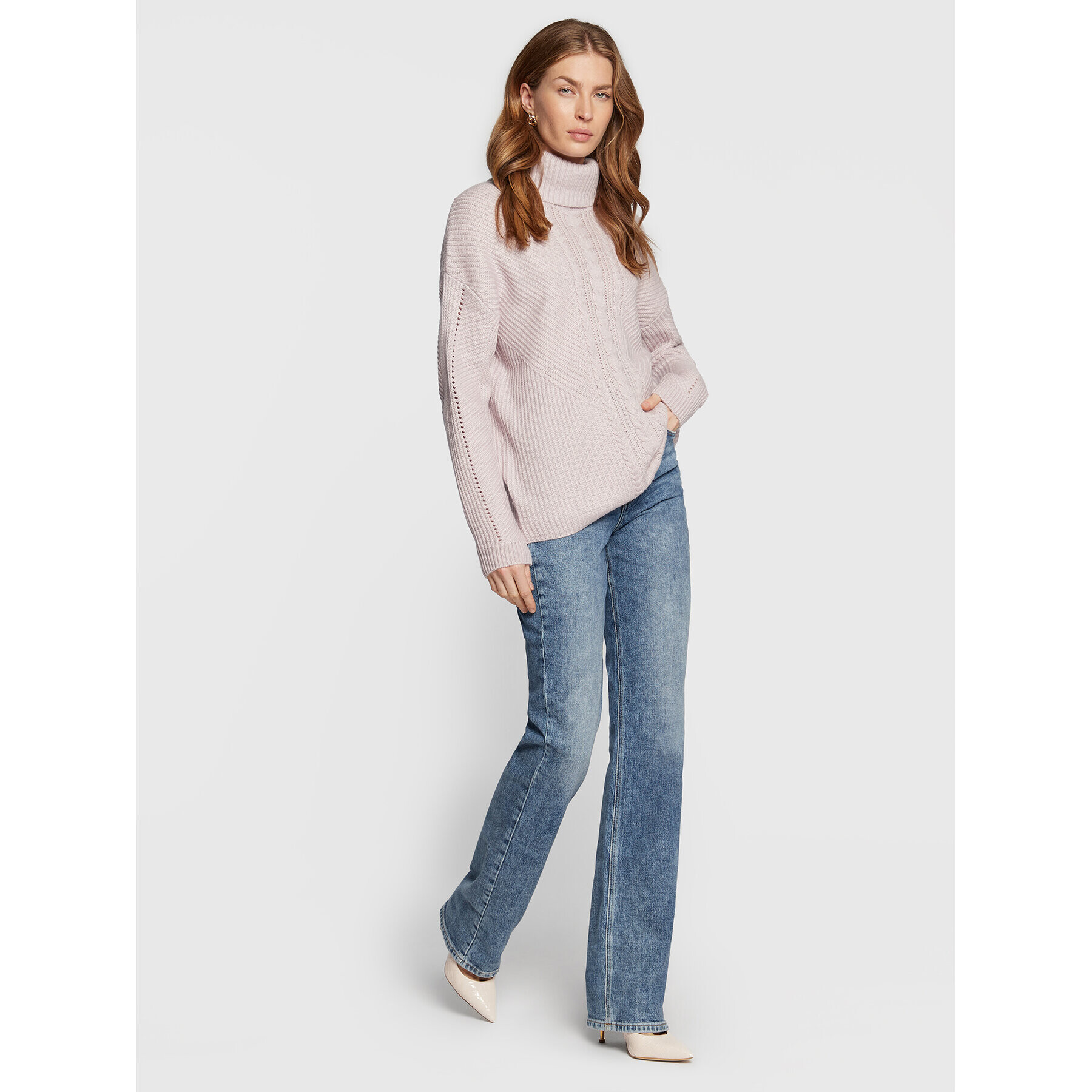 Guess Поло Dawna W2BR57 Z2WL0 Розов Regular Fit - Pepit.bg