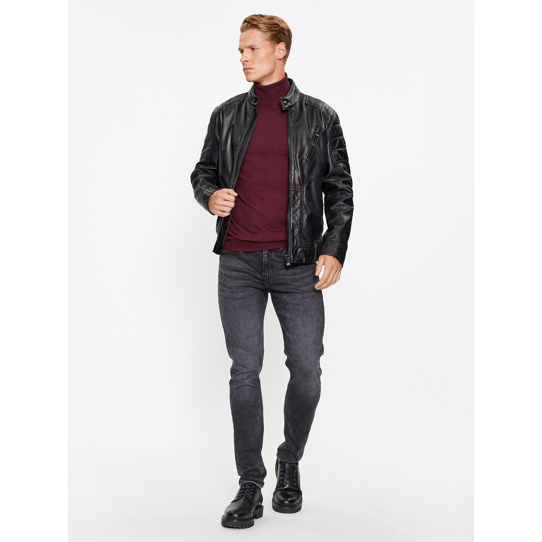 Guess Поло M3BR10 Z3052 Бордо Slim Fit - Pepit.bg