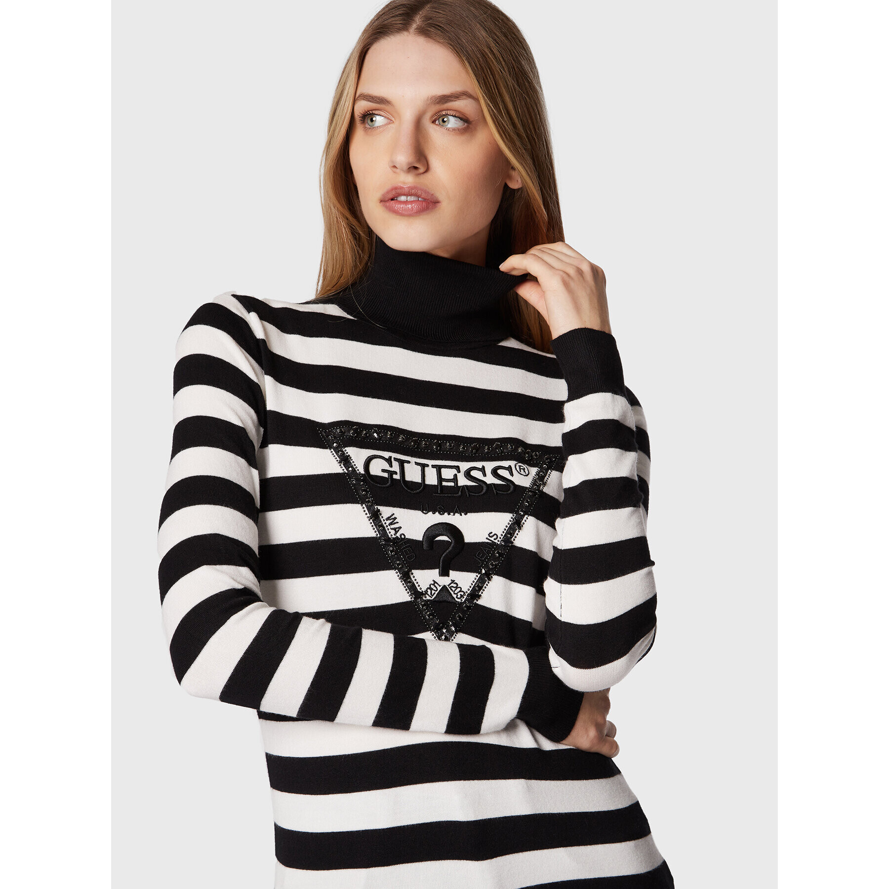 Guess Поло Noemi W2BR50 Z2NQ2 Черен Slim Fit - Pepit.bg