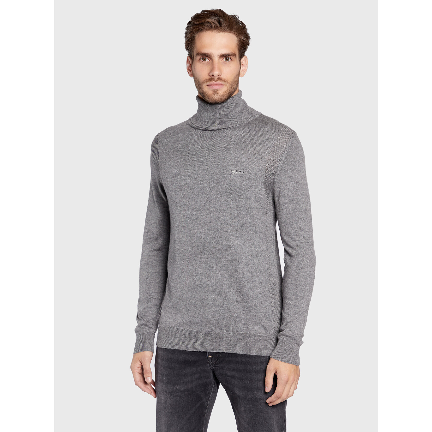 Guess Поло Percival Turtle M2BR08 Z3142 Сив Regular Fit - Pepit.bg