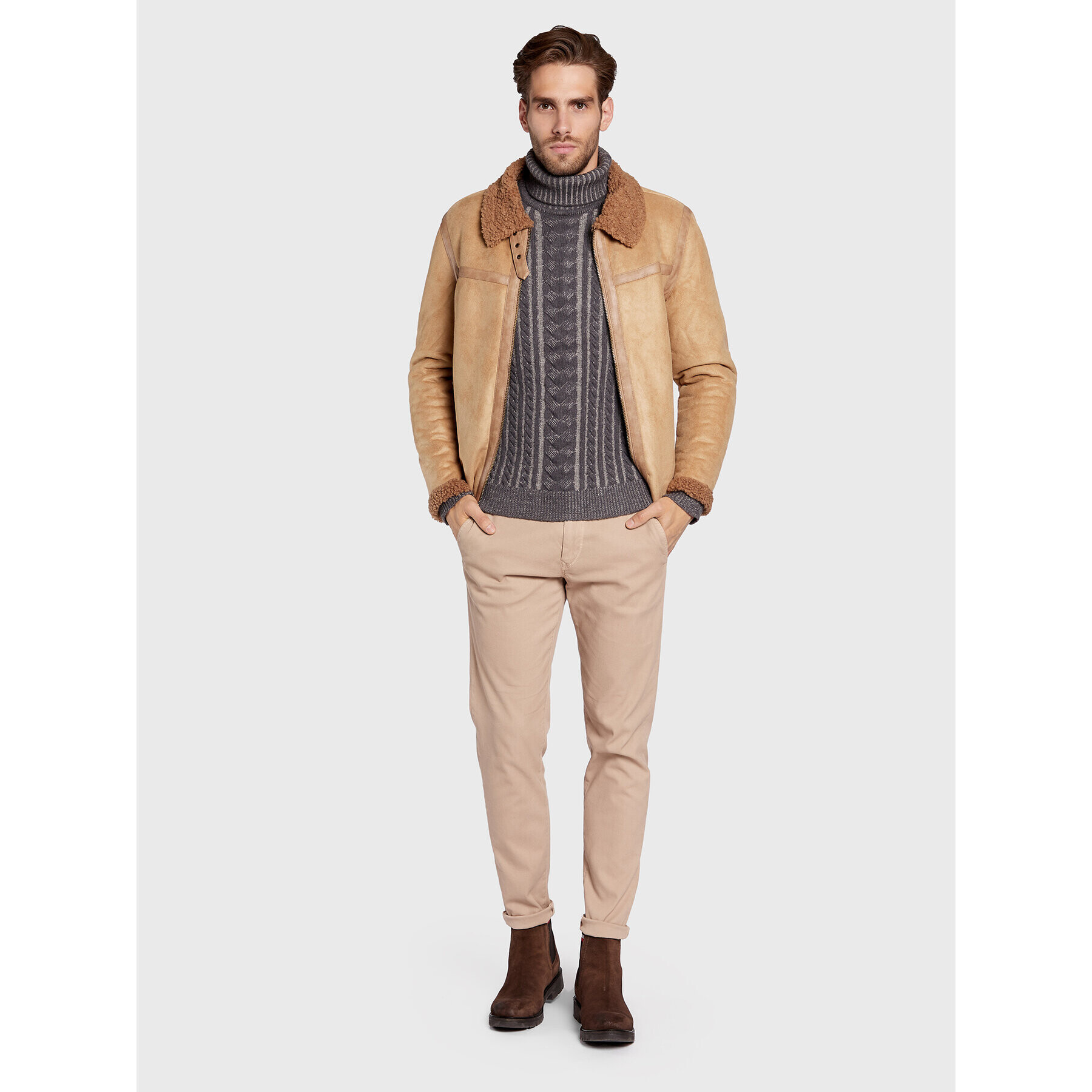 Guess Поло Phil M2BR22 Z31D0 Сив Slim Fit - Pepit.bg