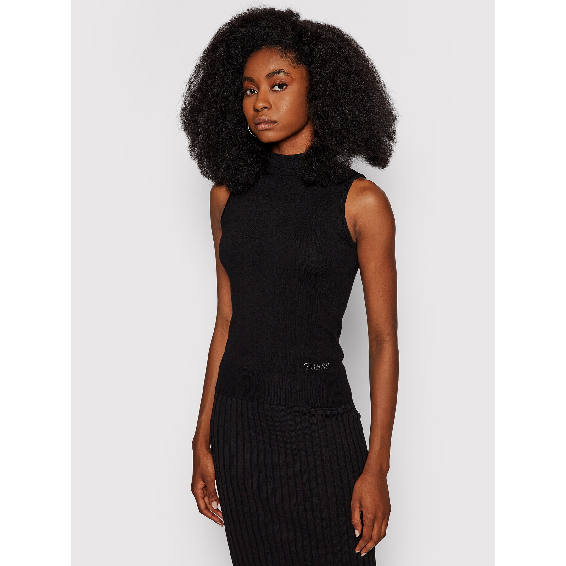 Guess Поло W1YR04 Z2V60 Черен Slim Fit - Pepit.bg