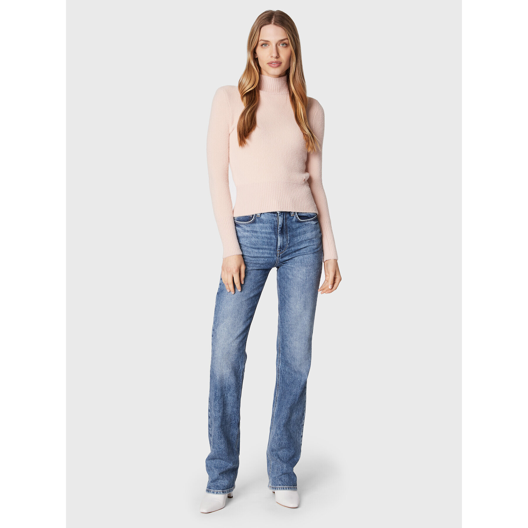 Guess Поло W2RR17 Z2YA0 Розов Slim Fit - Pepit.bg