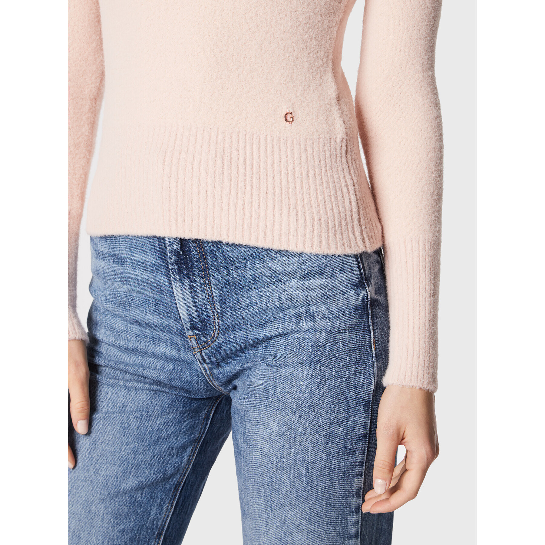 Guess Поло W2RR17 Z2YA0 Розов Slim Fit - Pepit.bg
