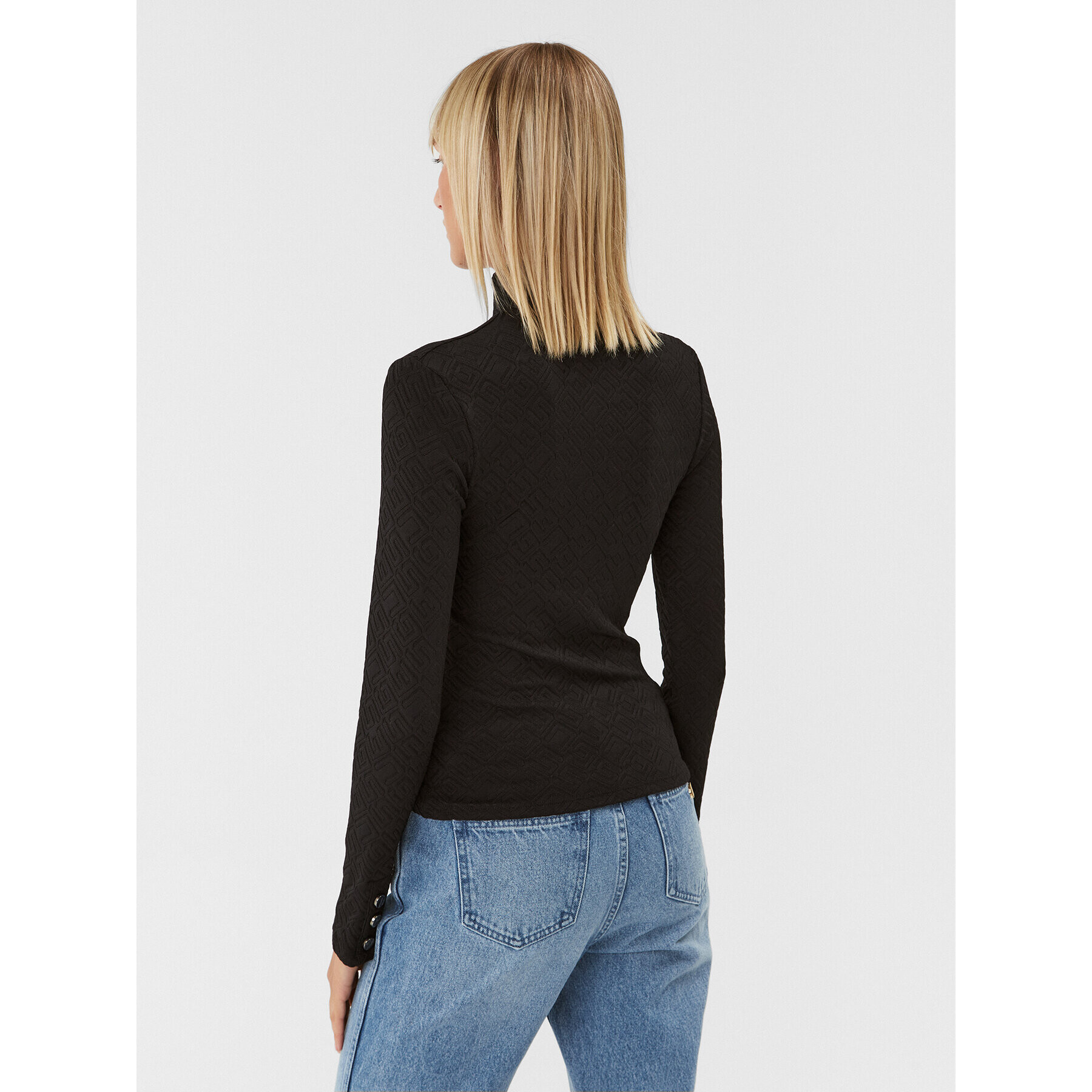 Guess Поло W3BP30 KBYN0 Черен Slim Fit - Pepit.bg