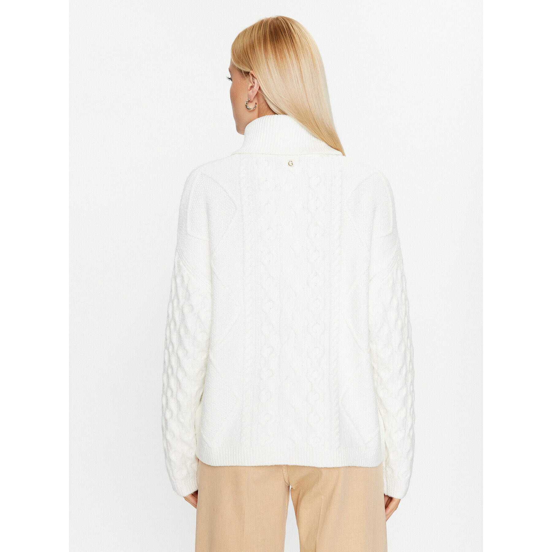 Guess Поло W3BR17 Z2YZ2 Бял Regular Fit - Pepit.bg