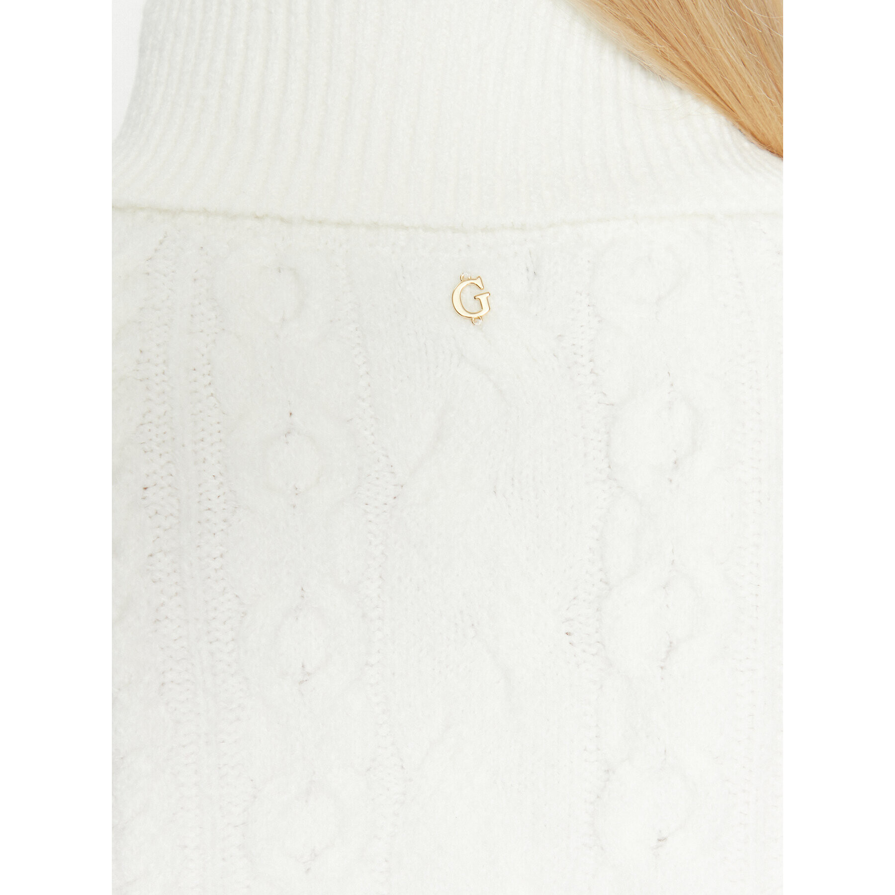 Guess Поло W3BR17 Z2YZ2 Бял Regular Fit - Pepit.bg