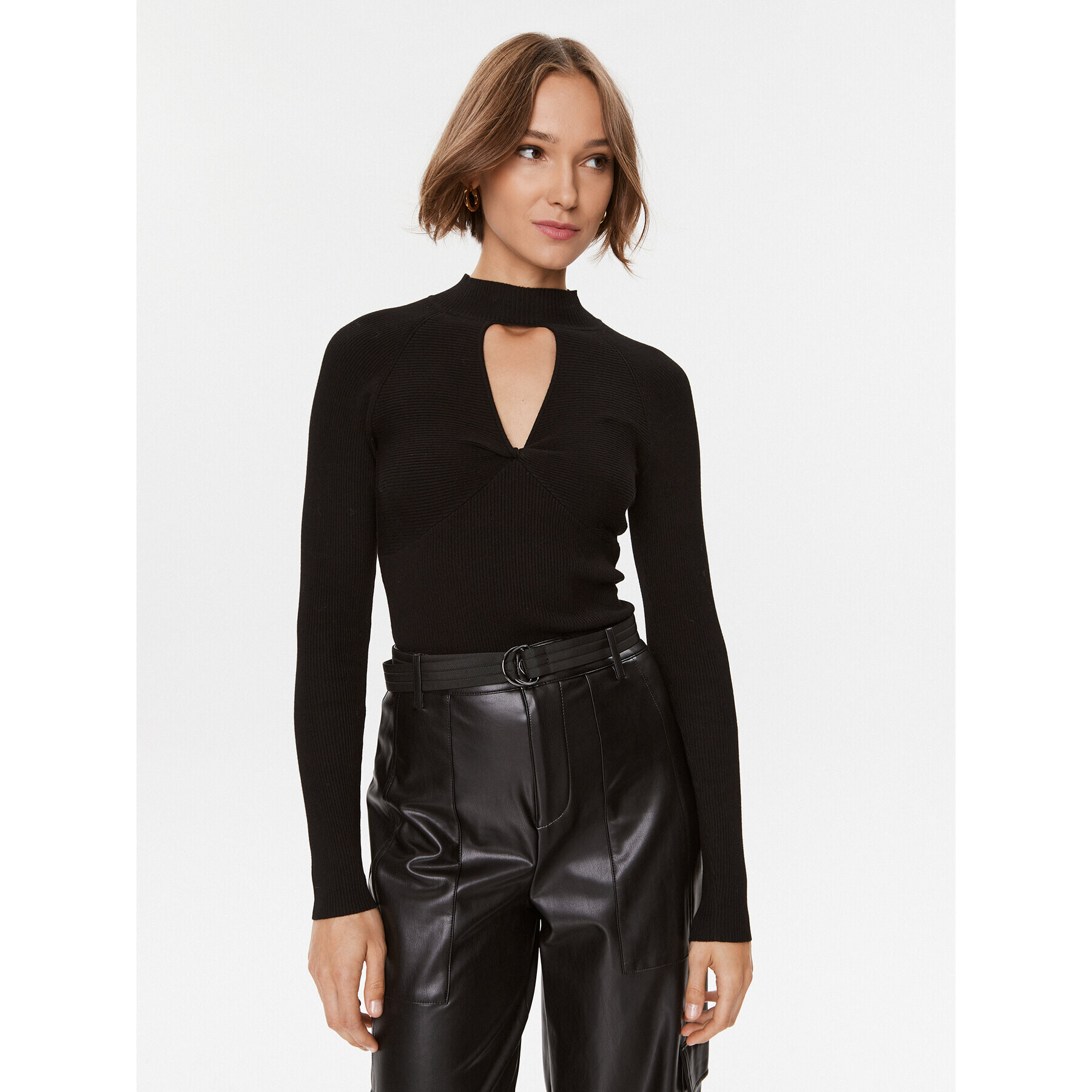 Guess Поло W3BR21 Z2YK2 Черен Slim Fit - Pepit.bg
