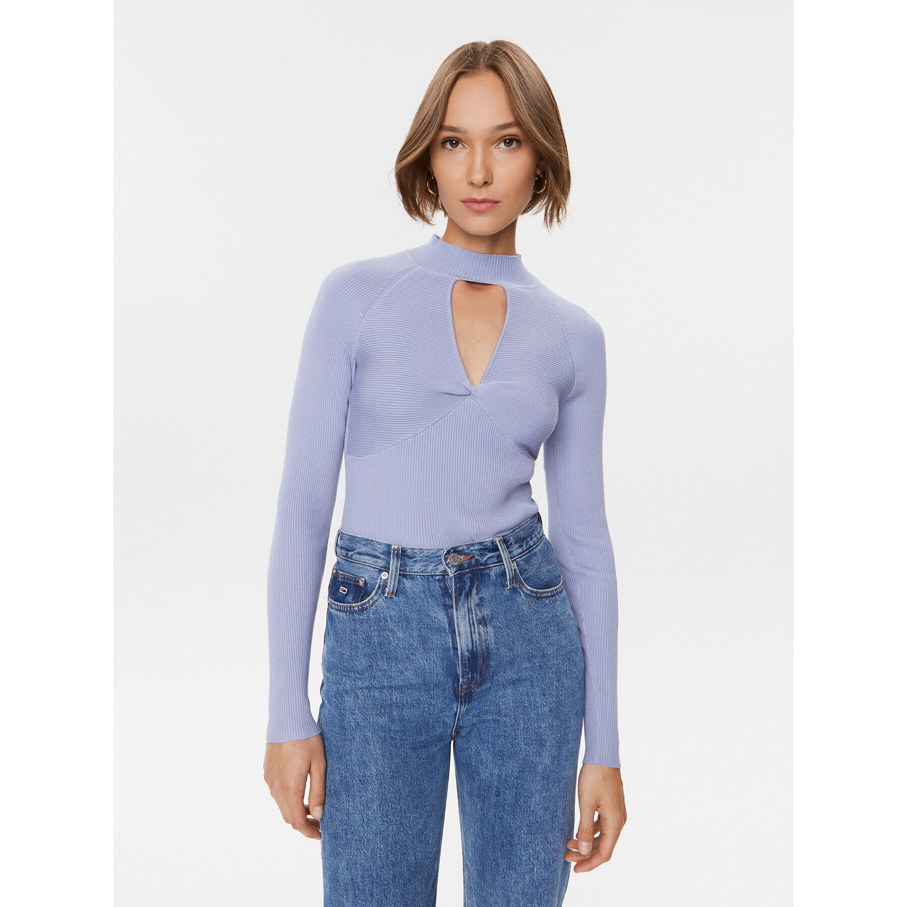 Guess Поло W3BR21 Z2YK2 Виолетов Slim Fit - Pepit.bg