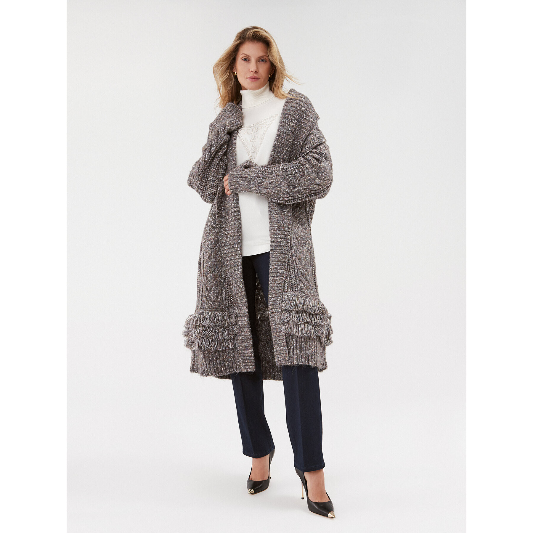 Guess Поло W3BR23 Z2NQ2 Екрю Regular Fit - Pepit.bg