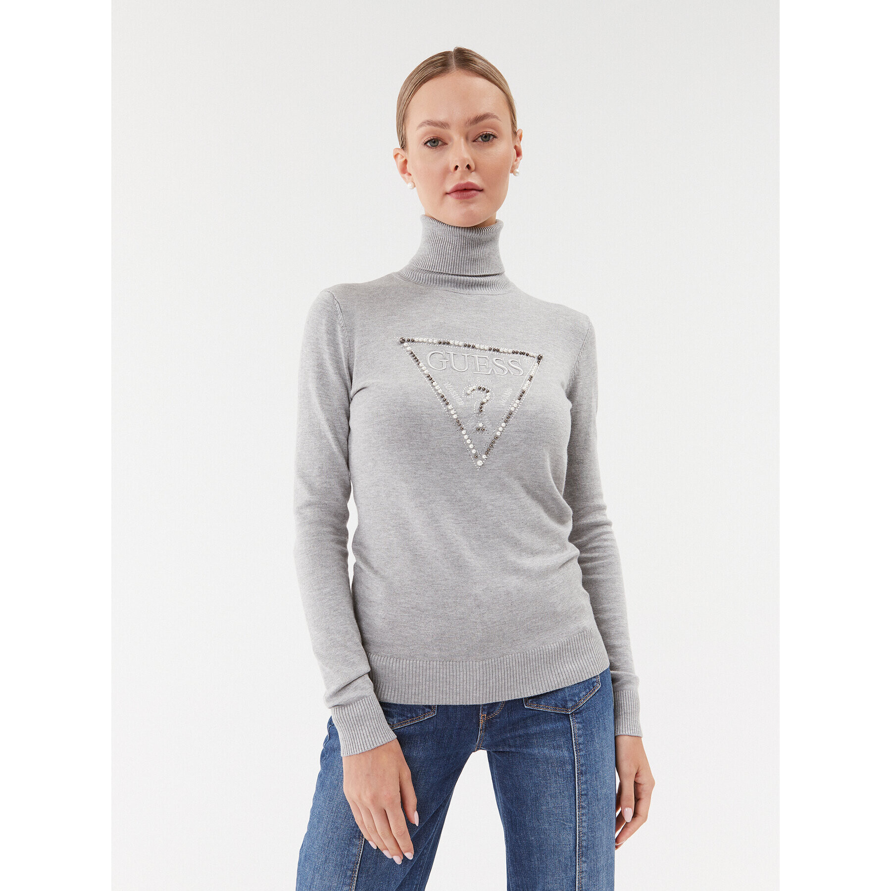 Guess Поло W3BR23 Z2NQ2 Сив Regular Fit - Pepit.bg