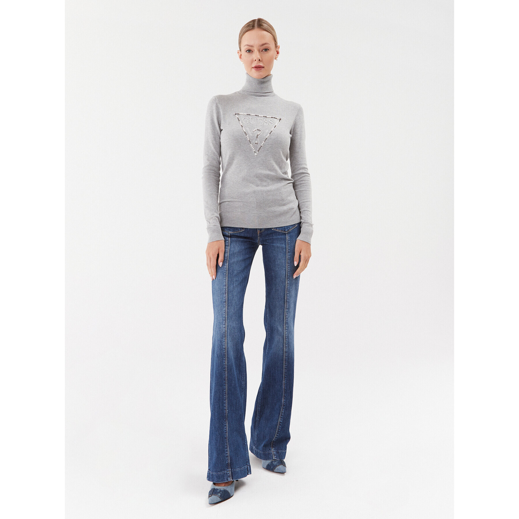 Guess Поло W3BR23 Z2NQ2 Сив Regular Fit - Pepit.bg