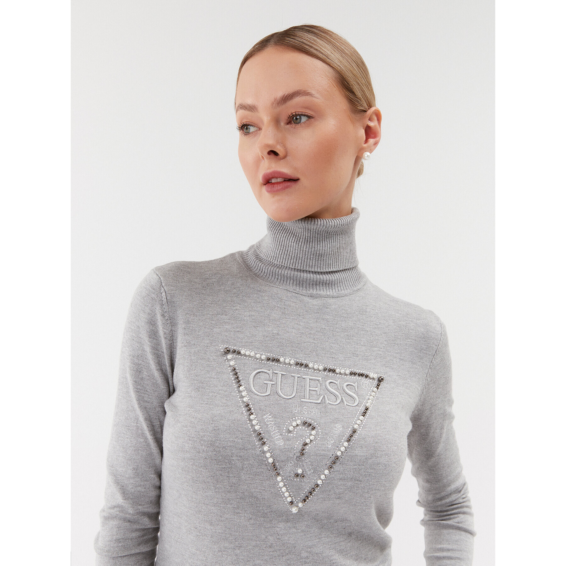 Guess Поло W3BR23 Z2NQ2 Сив Regular Fit - Pepit.bg