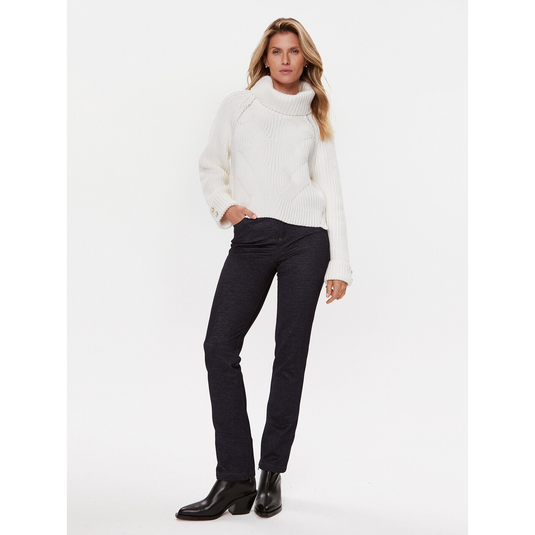Guess Поло W3BR44 Z3962 Бял Regular Fit - Pepit.bg