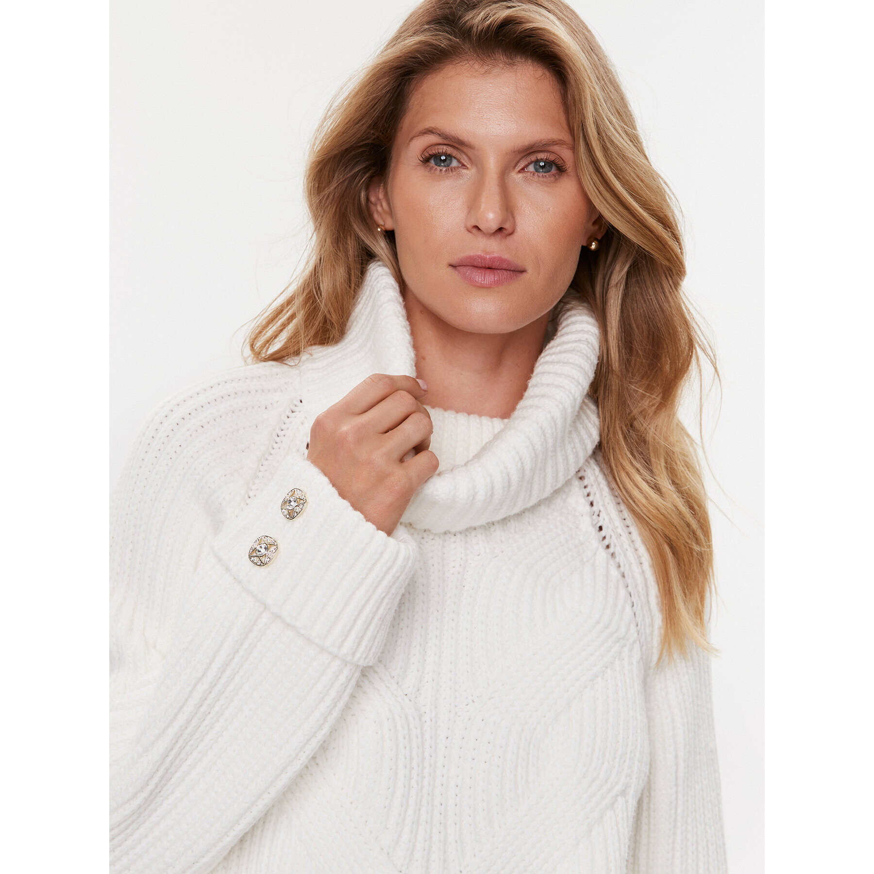 Guess Поло W3BR44 Z3962 Бял Regular Fit - Pepit.bg