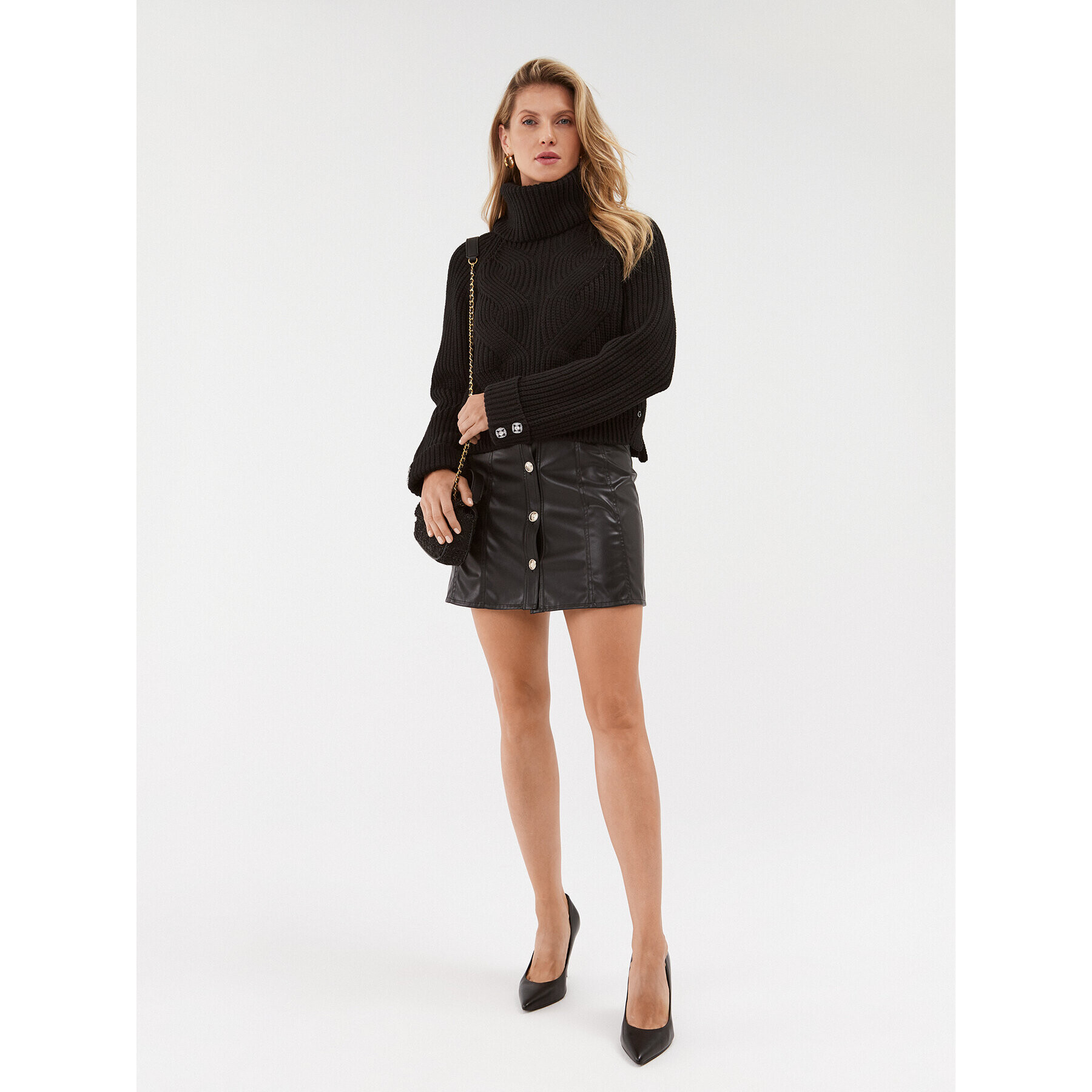 Guess Поло W3BR44 Z3962 Черен Regular Fit - Pepit.bg
