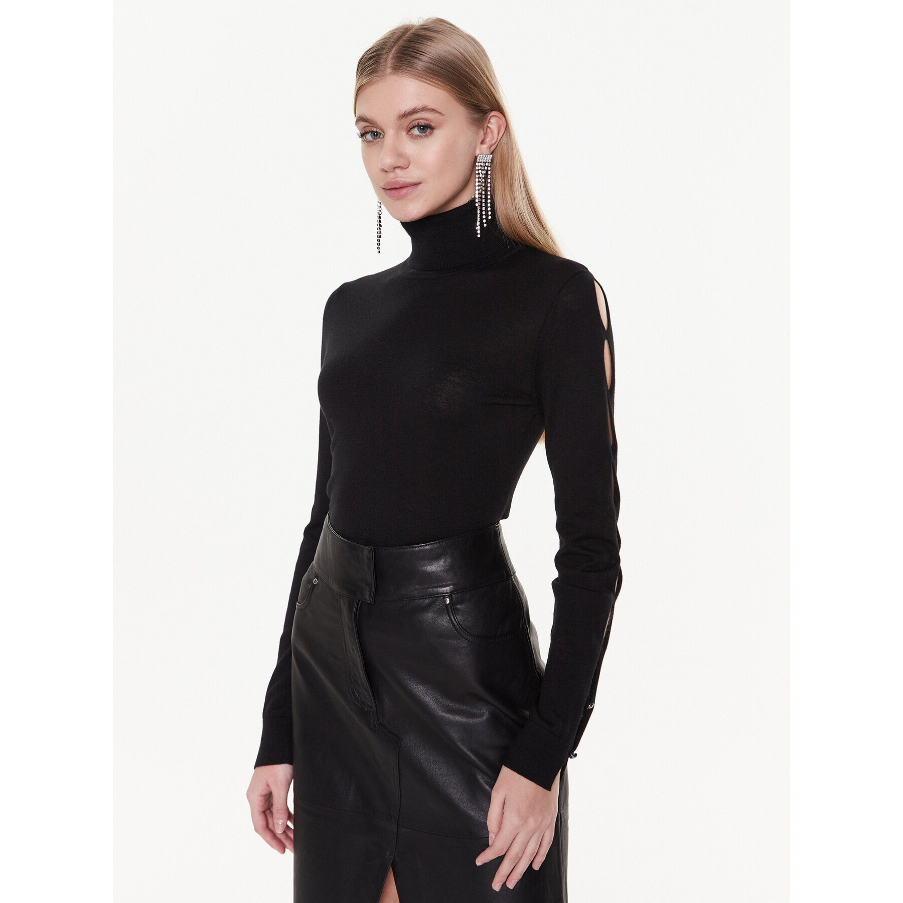 Guess Поло W3RR26 Z33T2 Черен Regular Fit - Pepit.bg