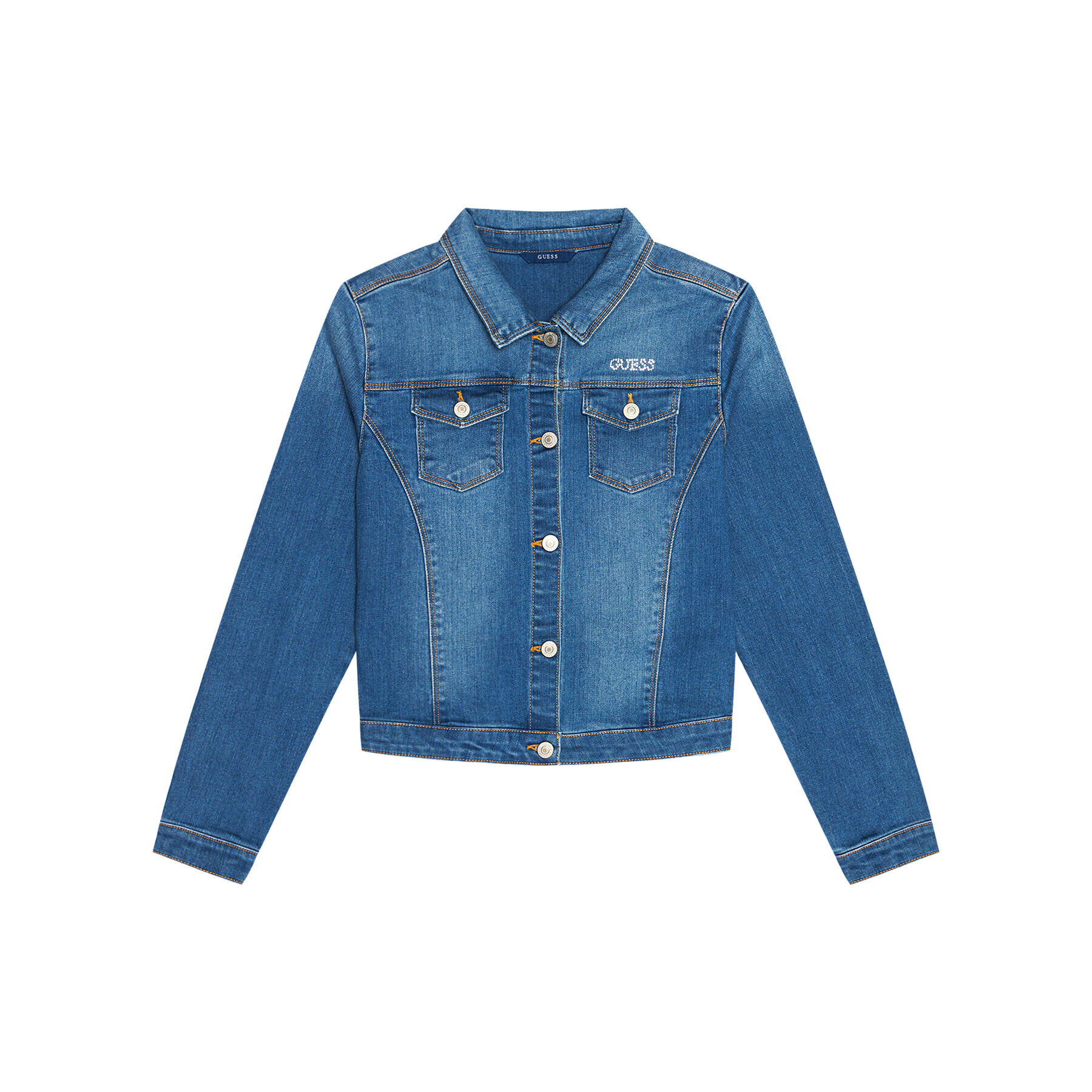 Guess Преходно яке J81L21 D29H0 Син Regular Fit - Pepit.bg