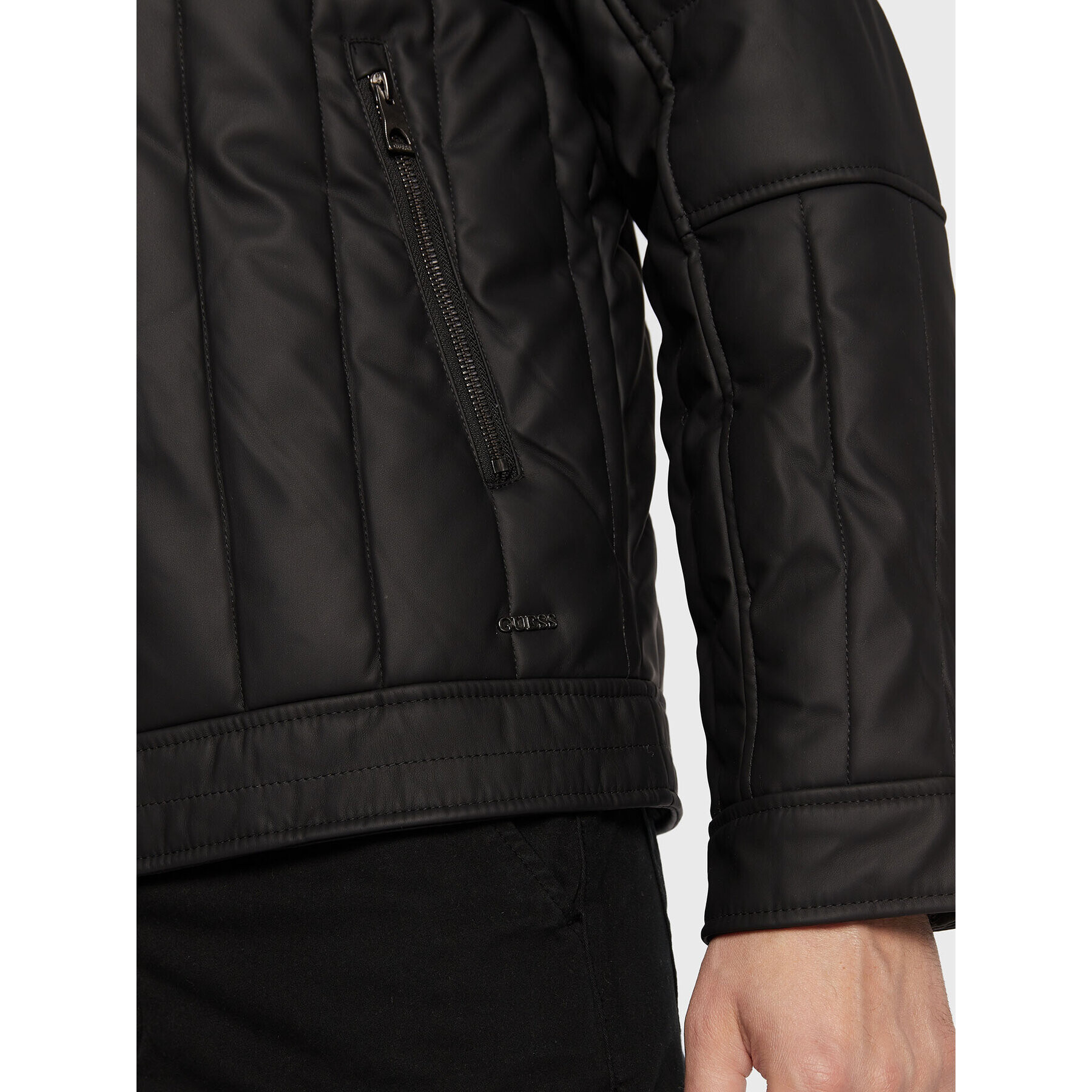 Guess Преходно яке M2BL21 WEZ10 Черен Regular Fit - Pepit.bg