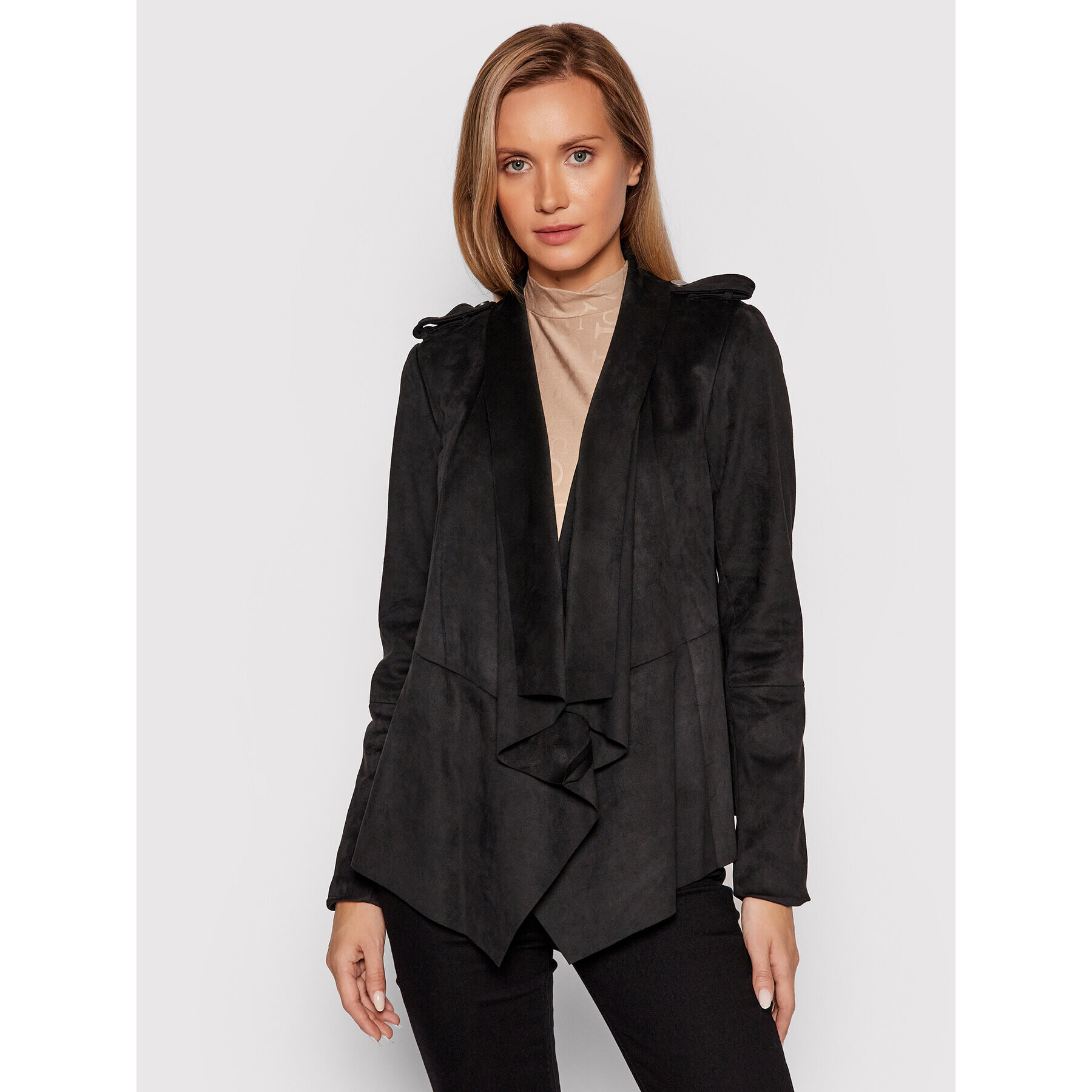 Guess Преходно яке Sofia W1YL0A WE0L0 Черен Regular Fit - Pepit.bg