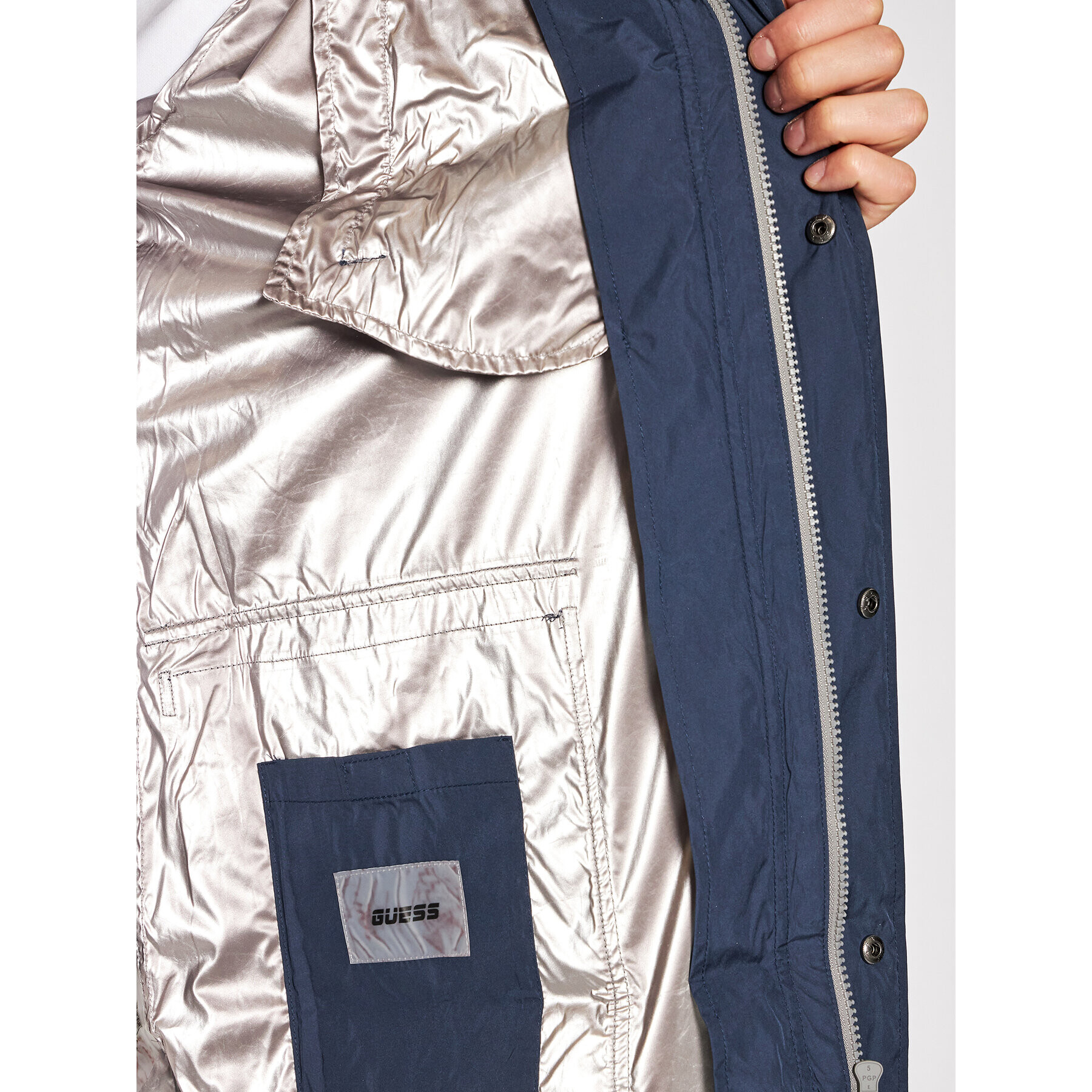 Guess Преходно яке U1YA33 WO065 Тъмносин Regular Fit - Pepit.bg