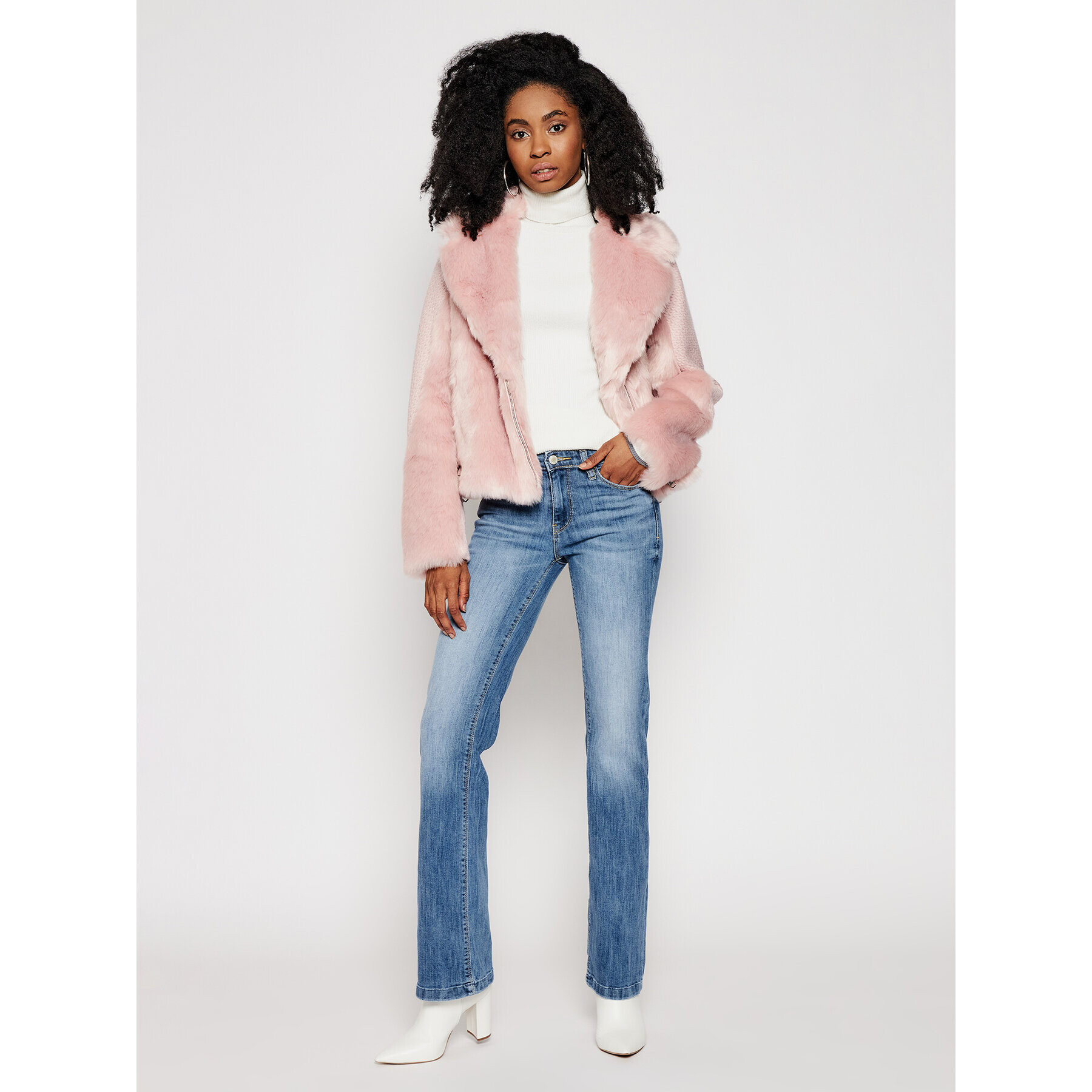 Guess Преходно яке W0RL47 WDDX1 Розов Regular Fit - Pepit.bg