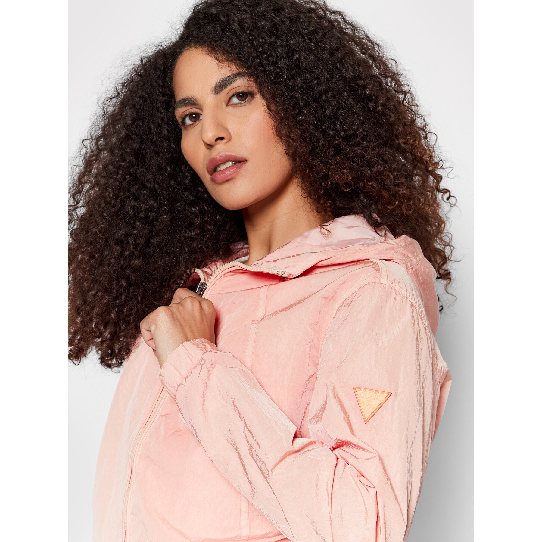 Guess Преходно яке W2GL01 WDU80 Розов Regular Fit - Pepit.bg