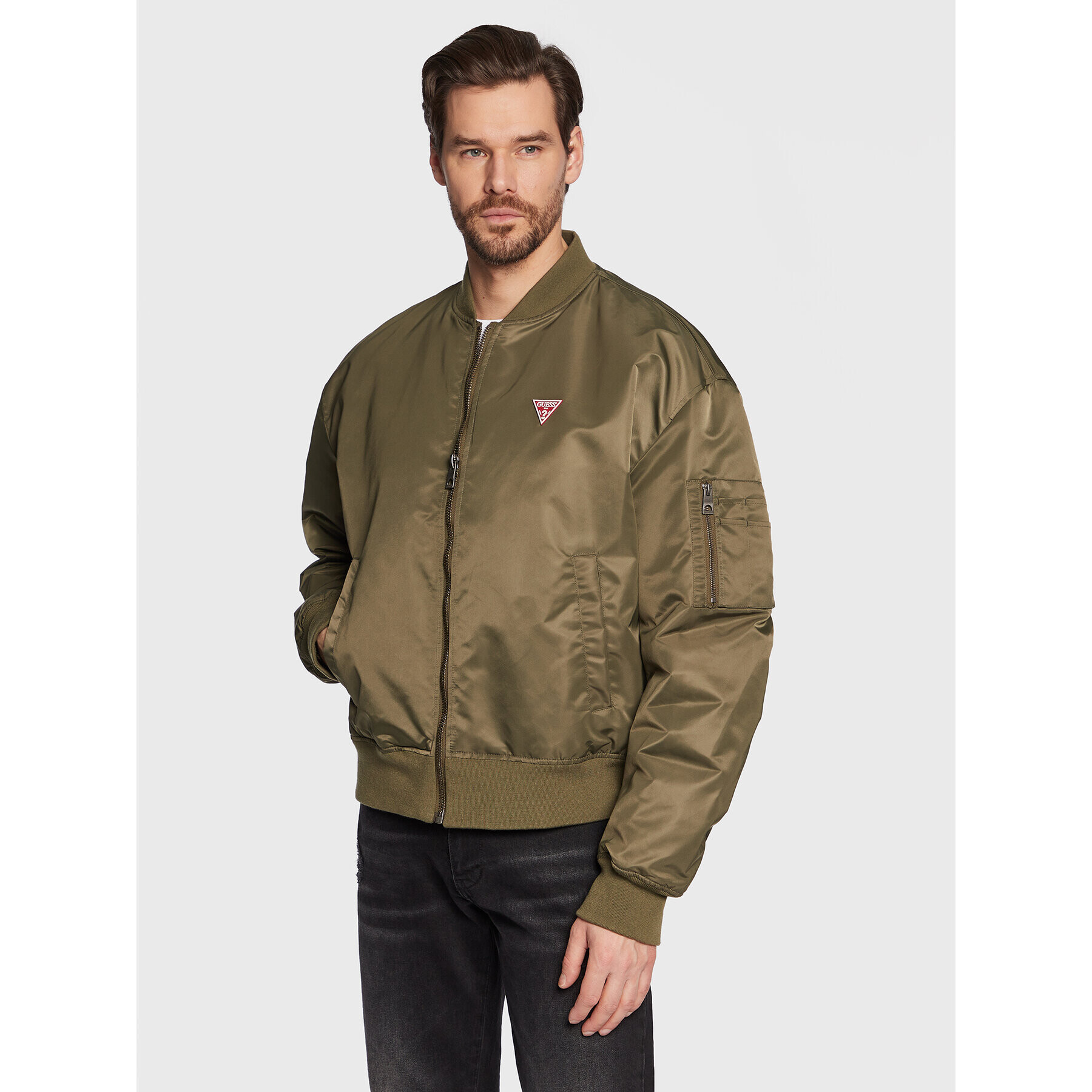 Guess Преходно яке Ace M3RL87 WFA20 Зелен Relaxed Fit - Pepit.bg