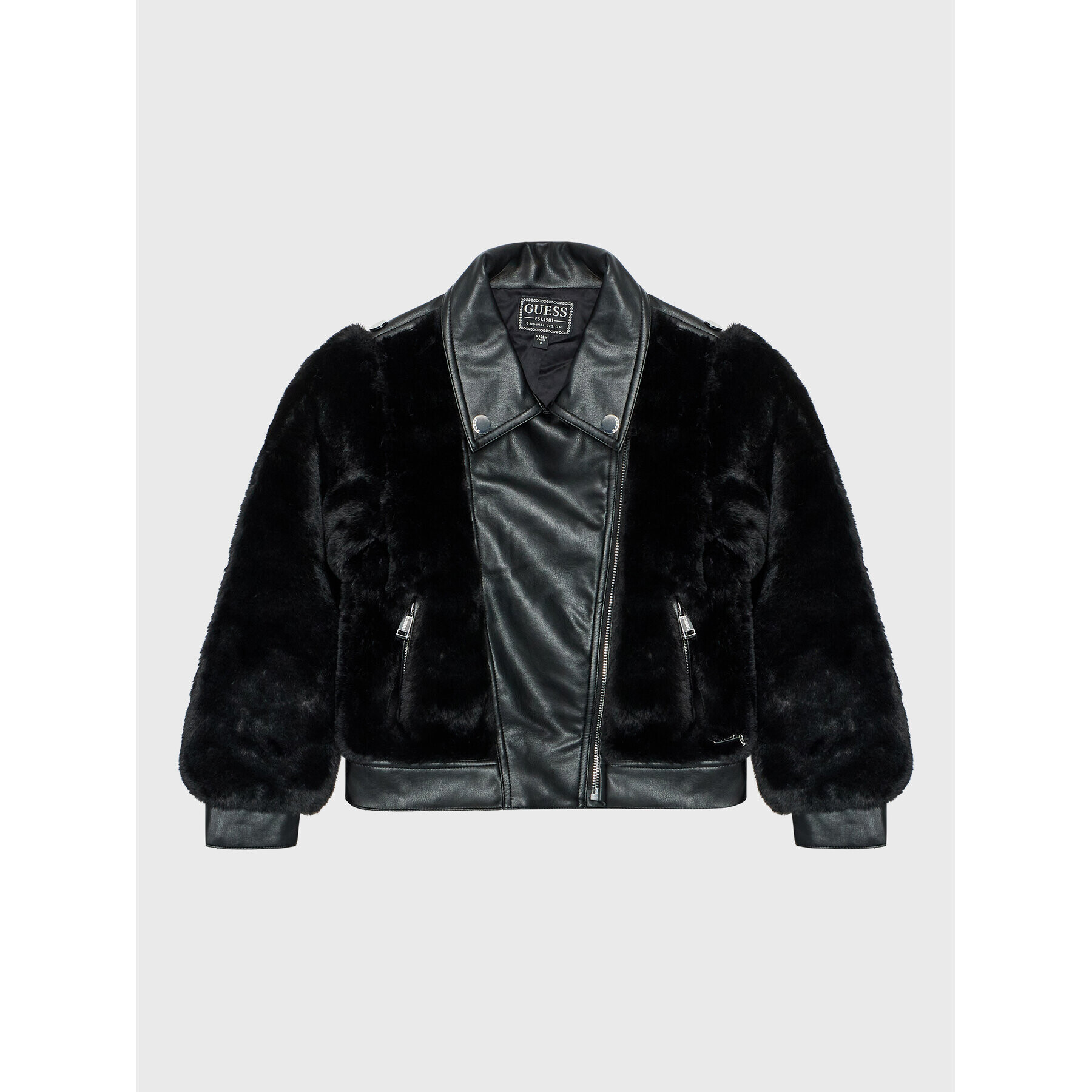Guess Преходно яке J2BL16 WEYP0 Черен Regular Fit - Pepit.bg