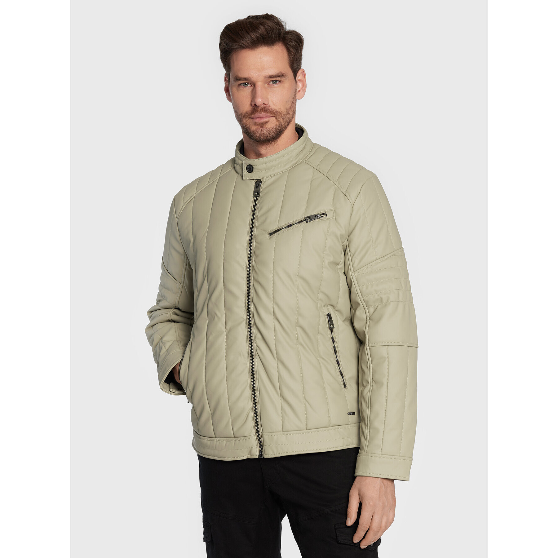 Guess Преходно яке M2BL21 WEZ10 Бежов Regular Fit - Pepit.bg