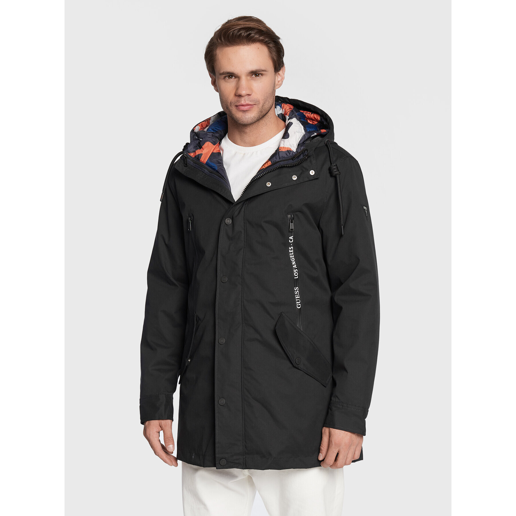 Guess Преходно яке M2BL36 WE6U0 Черен Regular Fit - Pepit.bg