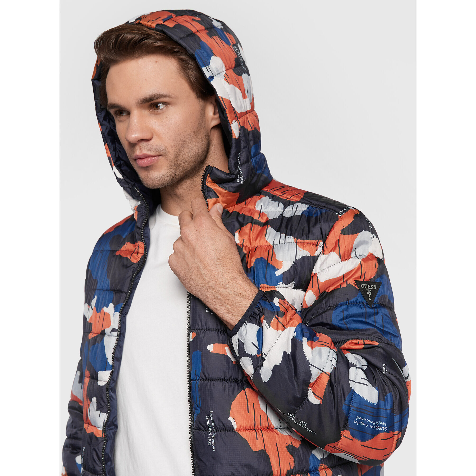 Guess Преходно яке M2BL36 WE6U0 Черен Regular Fit - Pepit.bg