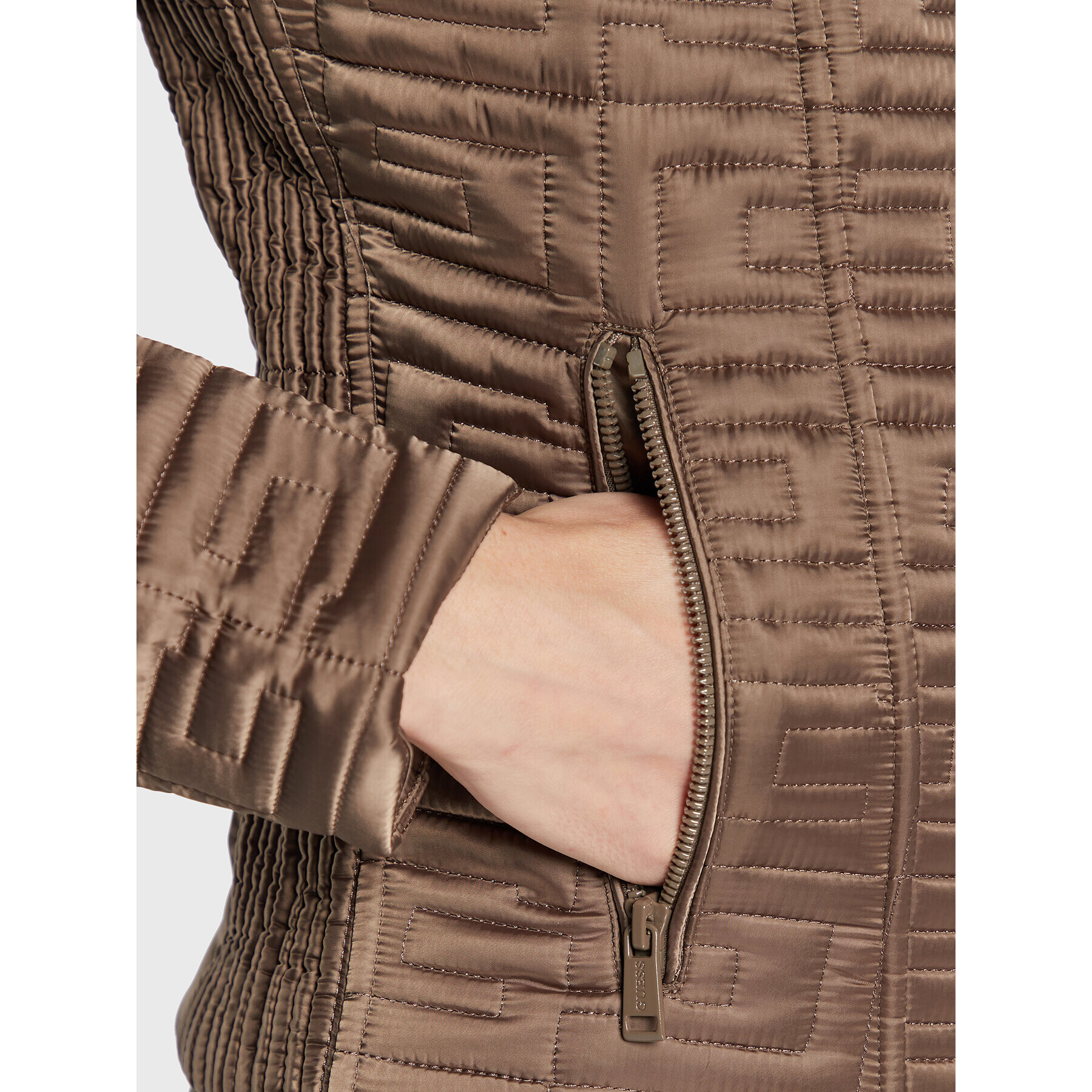 Guess Преходно яке Marine W2BL31 WEWF0 Каки Regular Fit - Pepit.bg