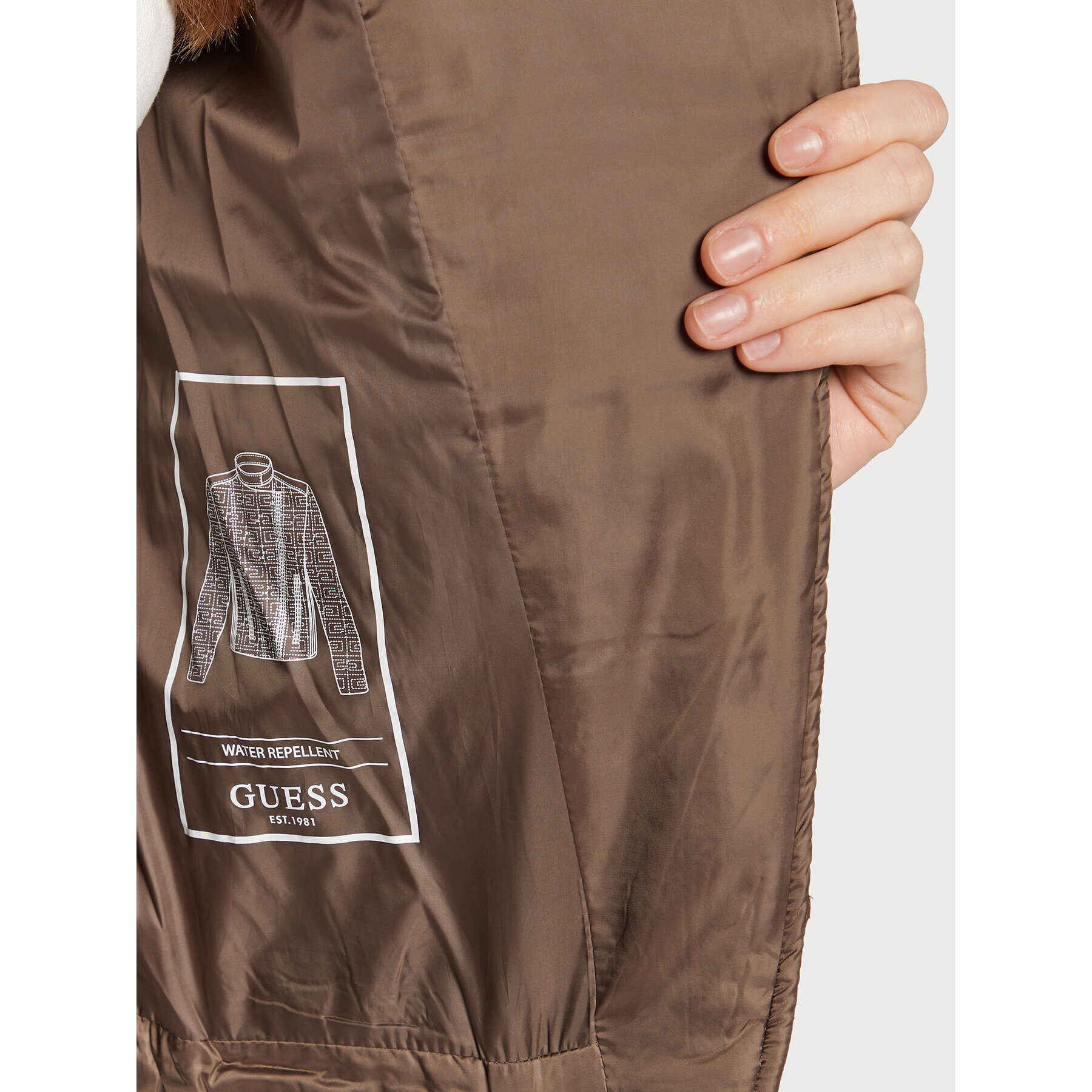 Guess Преходно яке Marine W2BL31 WEWF0 Каки Regular Fit - Pepit.bg