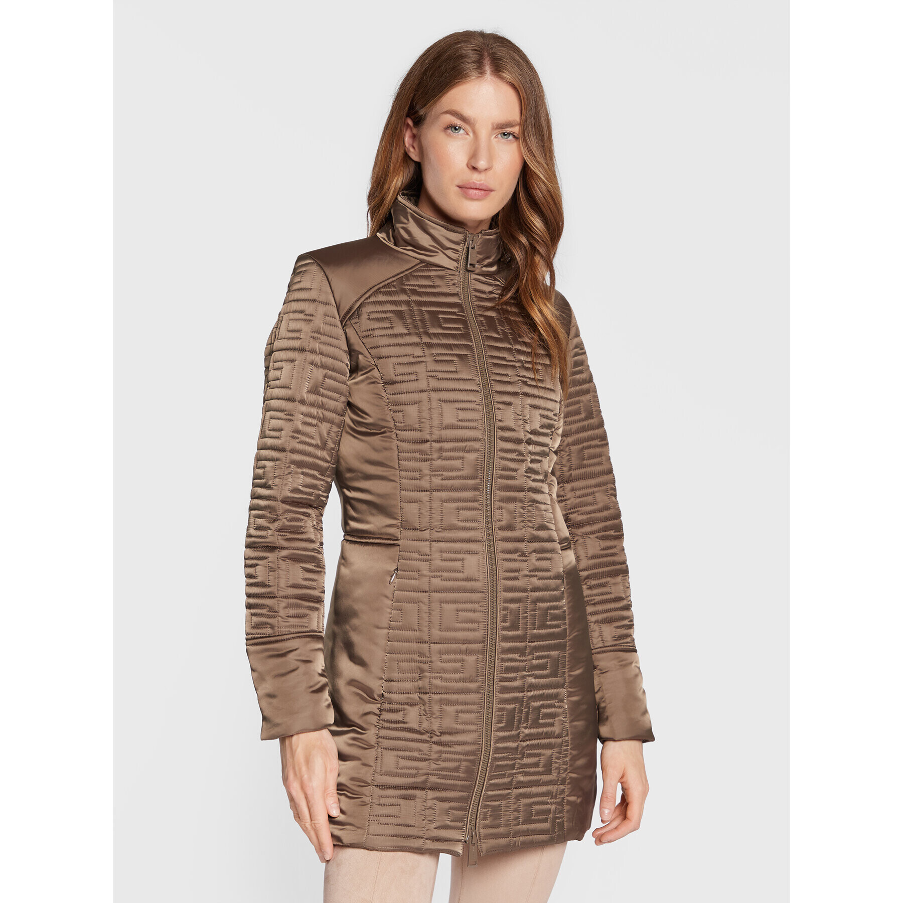 Guess Преходно яке Marine W2BL94 WEWF0 Каки Regular Fit - Pepit.bg