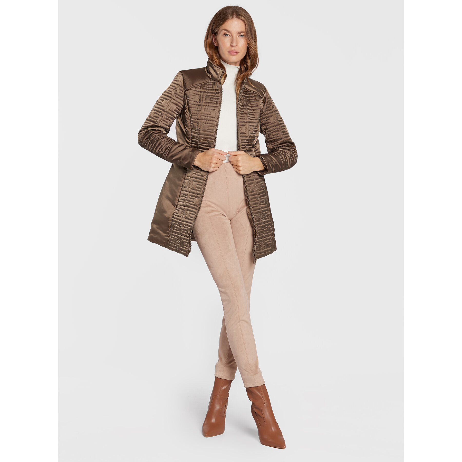 Guess Преходно яке Marine W2BL94 WEWF0 Каки Regular Fit - Pepit.bg