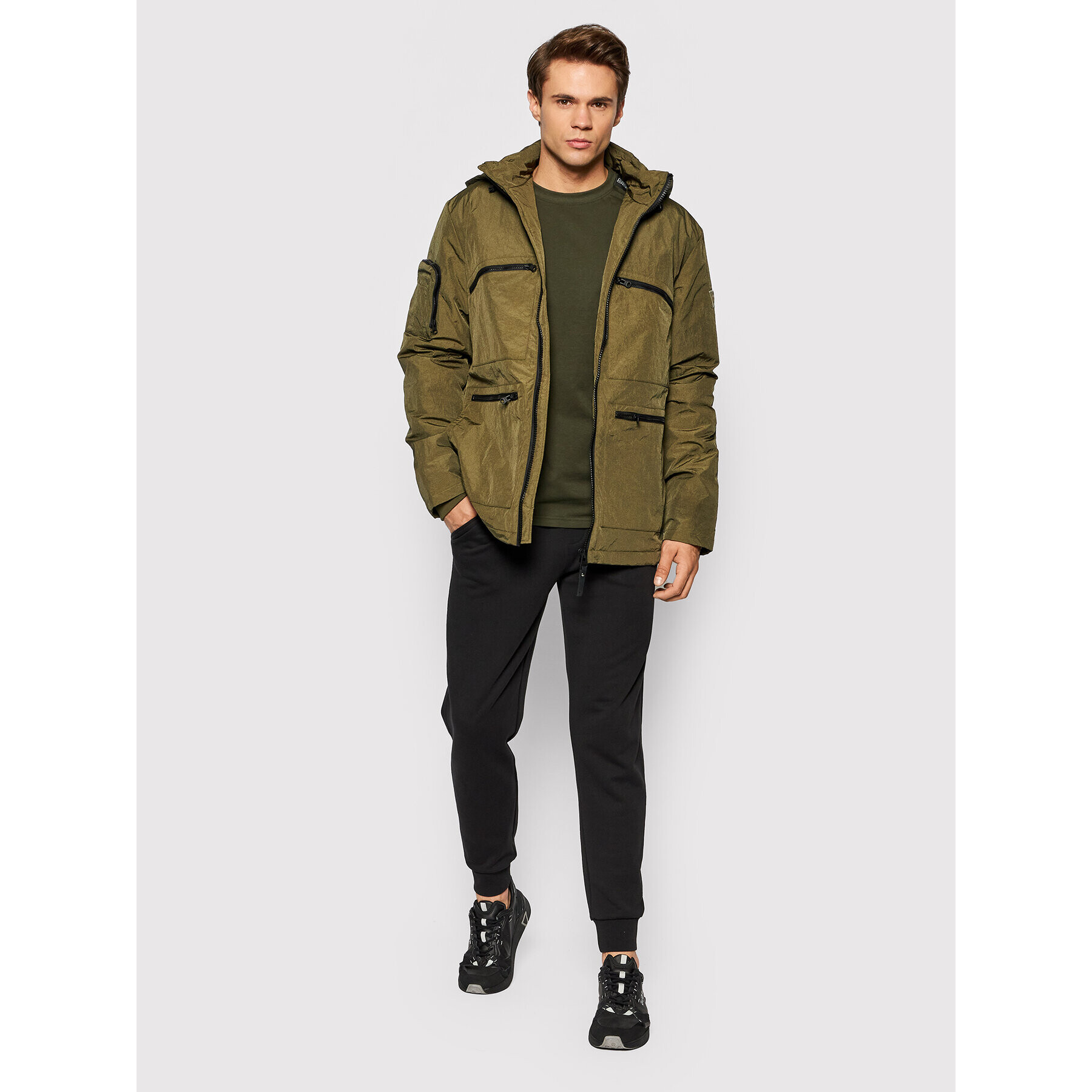 Guess Преходно яке U1BA13 WO068 Зелен Regular Fit - Pepit.bg