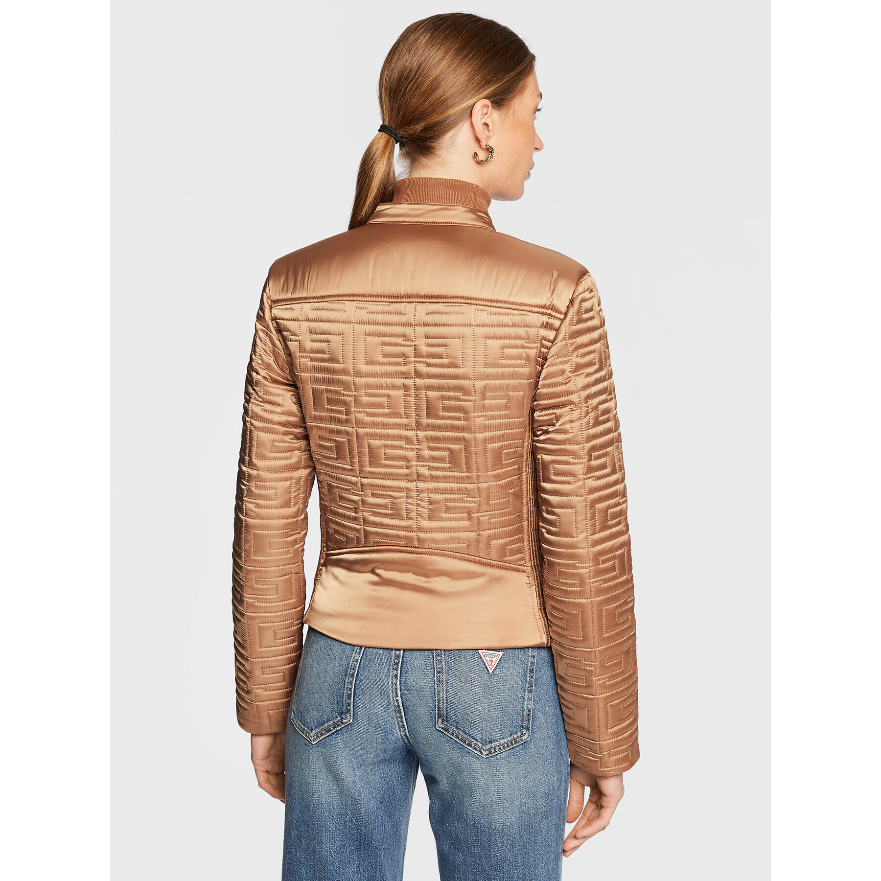 Guess Преходно яке W2BL31 WEWF0 Бежов Regular Fit - Pepit.bg