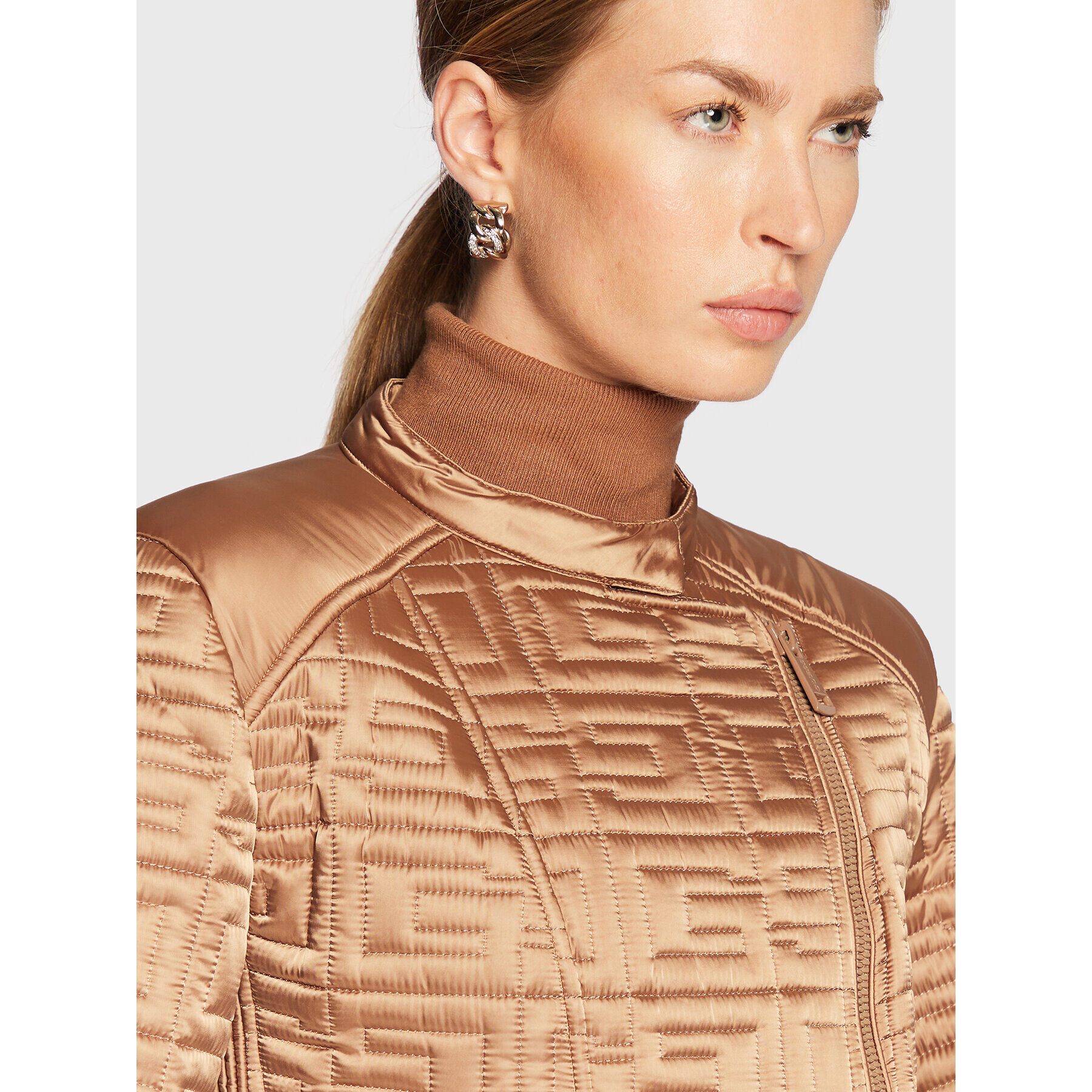 Guess Преходно яке W2BL31 WEWF0 Бежов Regular Fit - Pepit.bg