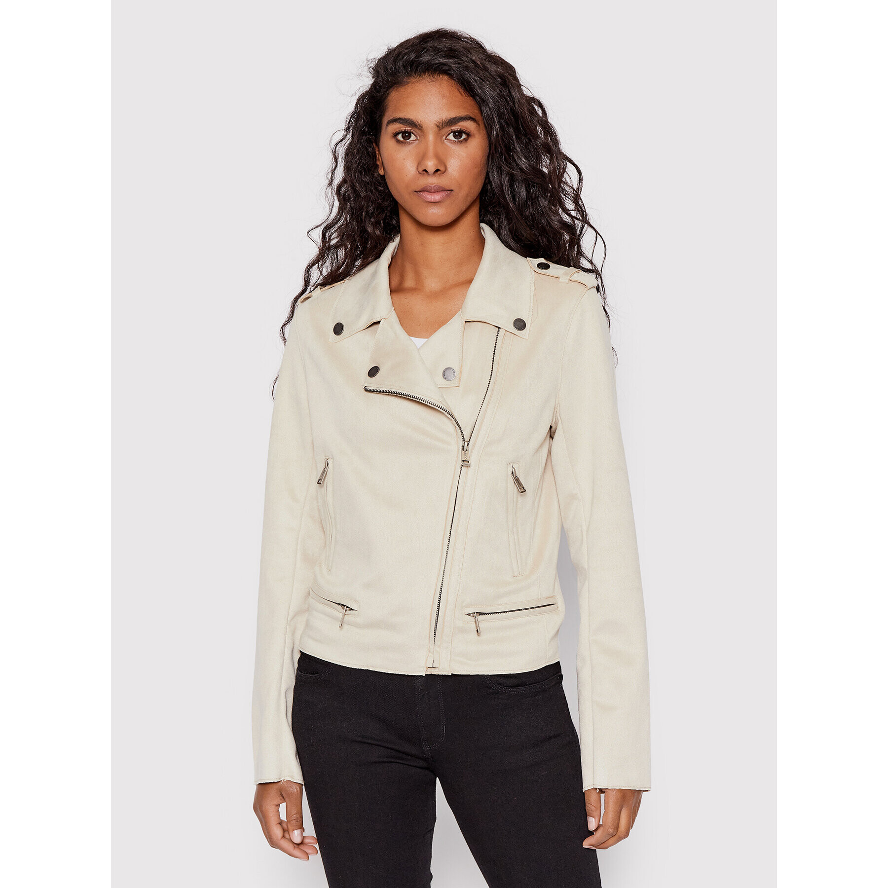 Guess Преходно яке W2RL20 WEGB2 Бежов Regular Fit - Pepit.bg