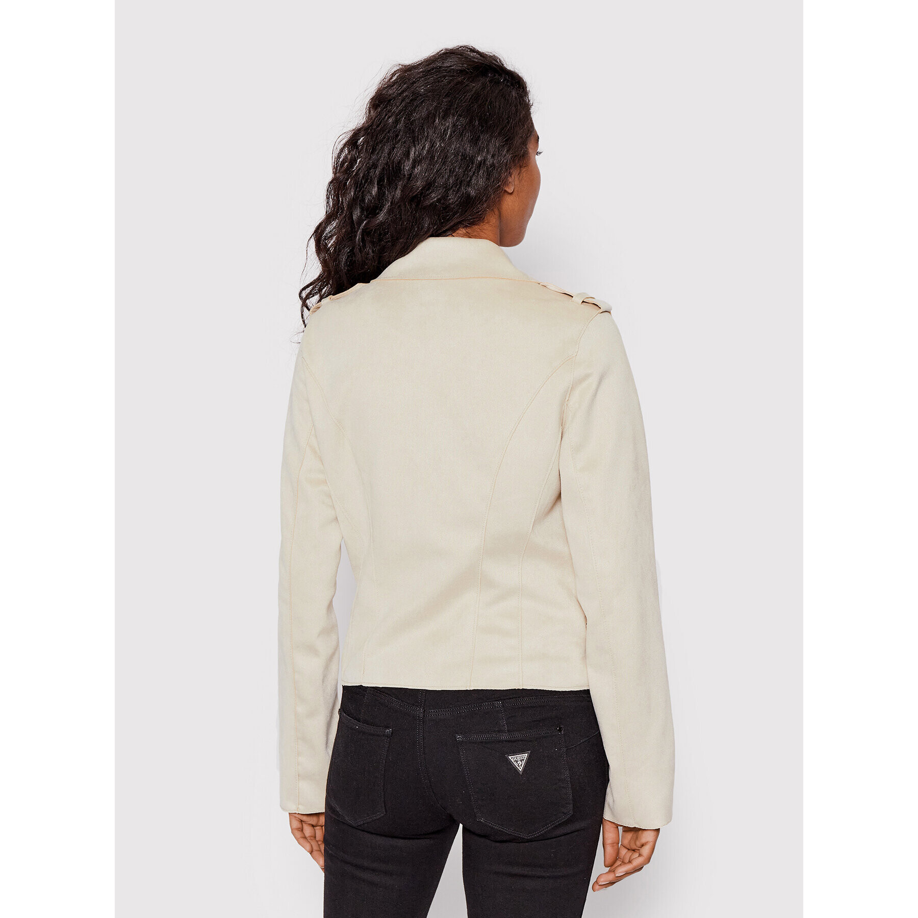 Guess Преходно яке W2RL20 WEGB2 Бежов Regular Fit - Pepit.bg