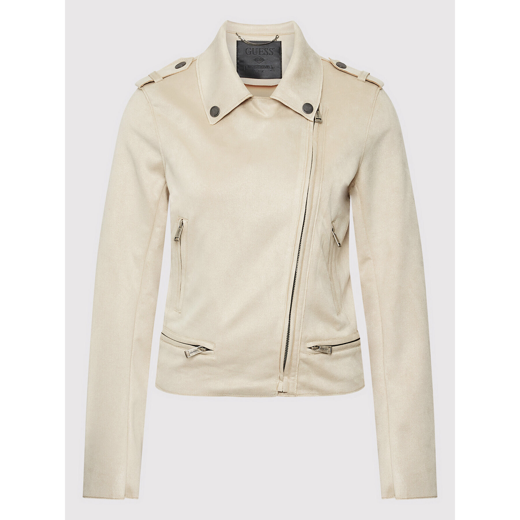 Guess Преходно яке W2RL20 WEGB2 Бежов Regular Fit - Pepit.bg